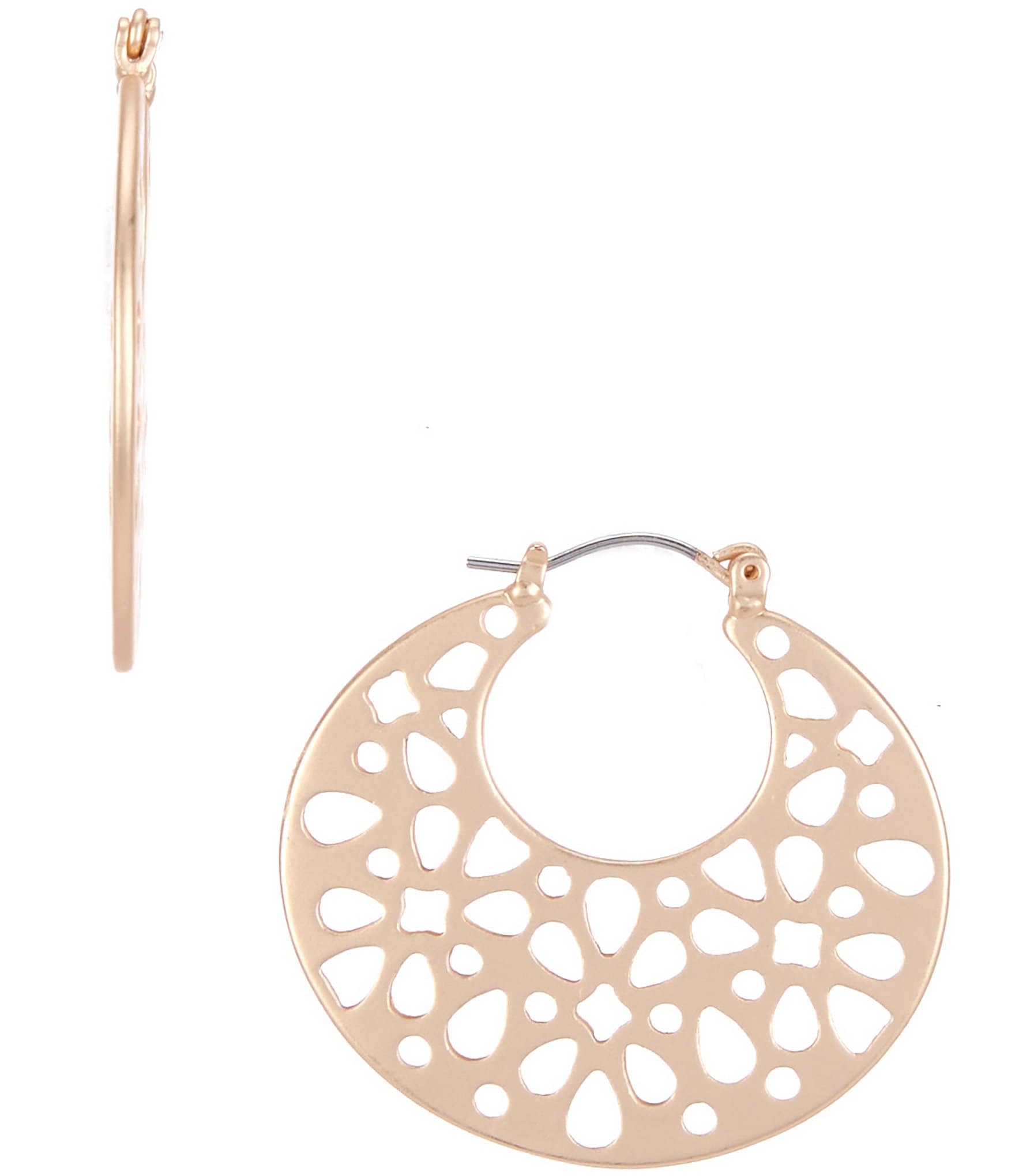 Southern Living Multi Shape Open Hoop Earrings