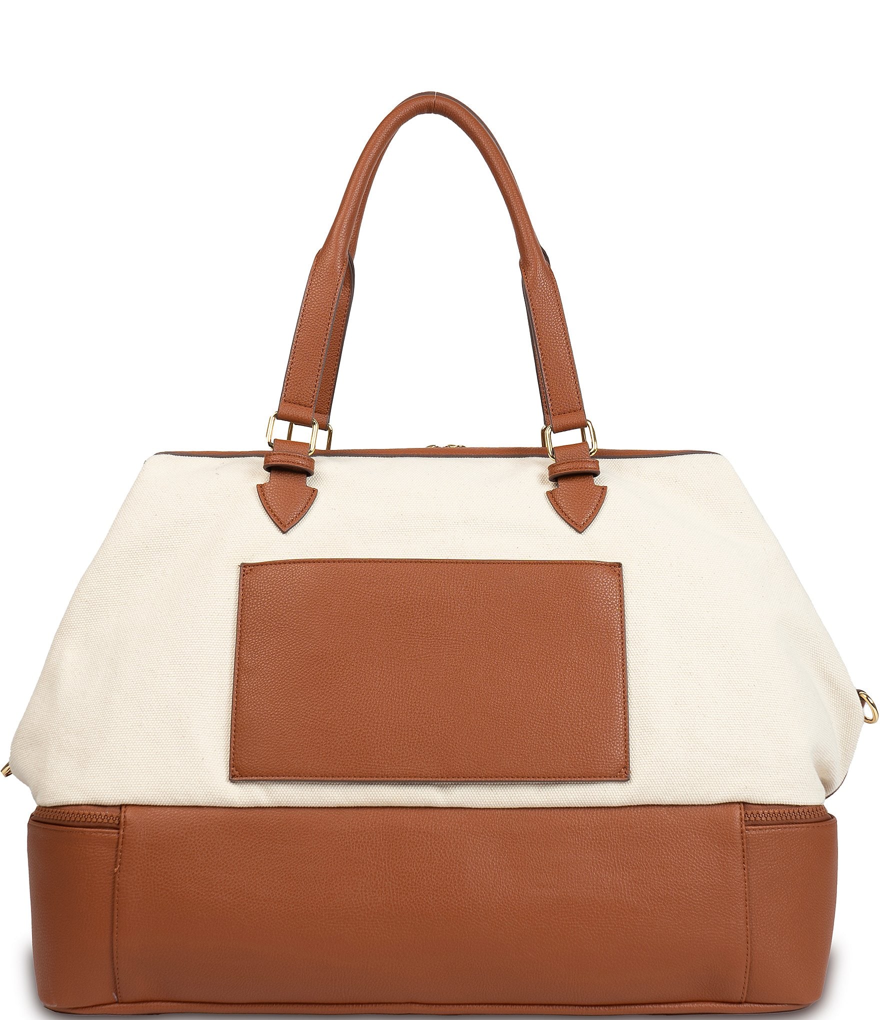 Southern Living Natural Canvas Detail Weekender Bag