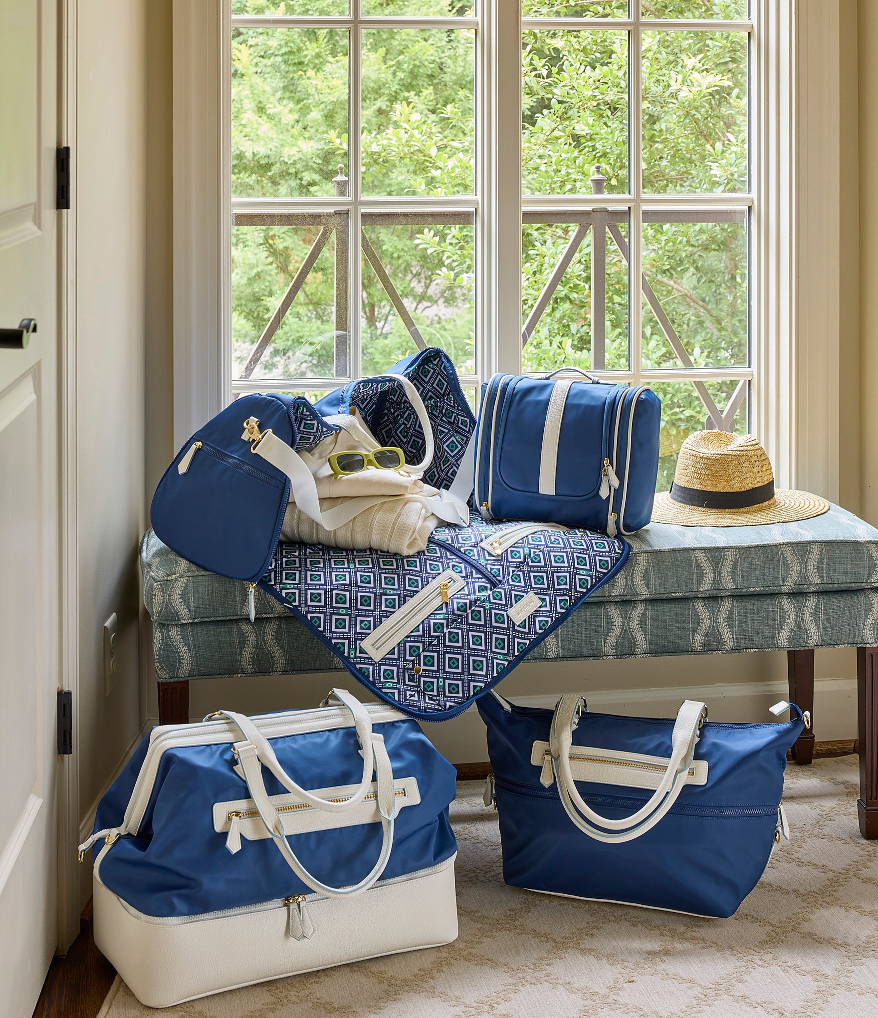 Southern Living Nylon Weekender Bag