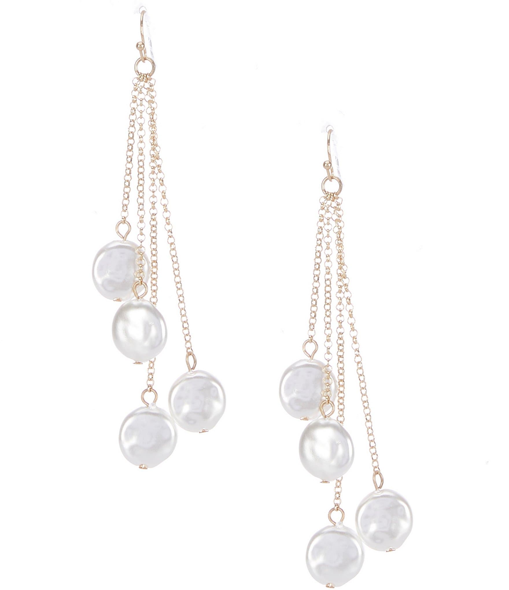 Southern Living Pearl Tassel Drop Earrings | Dillard's