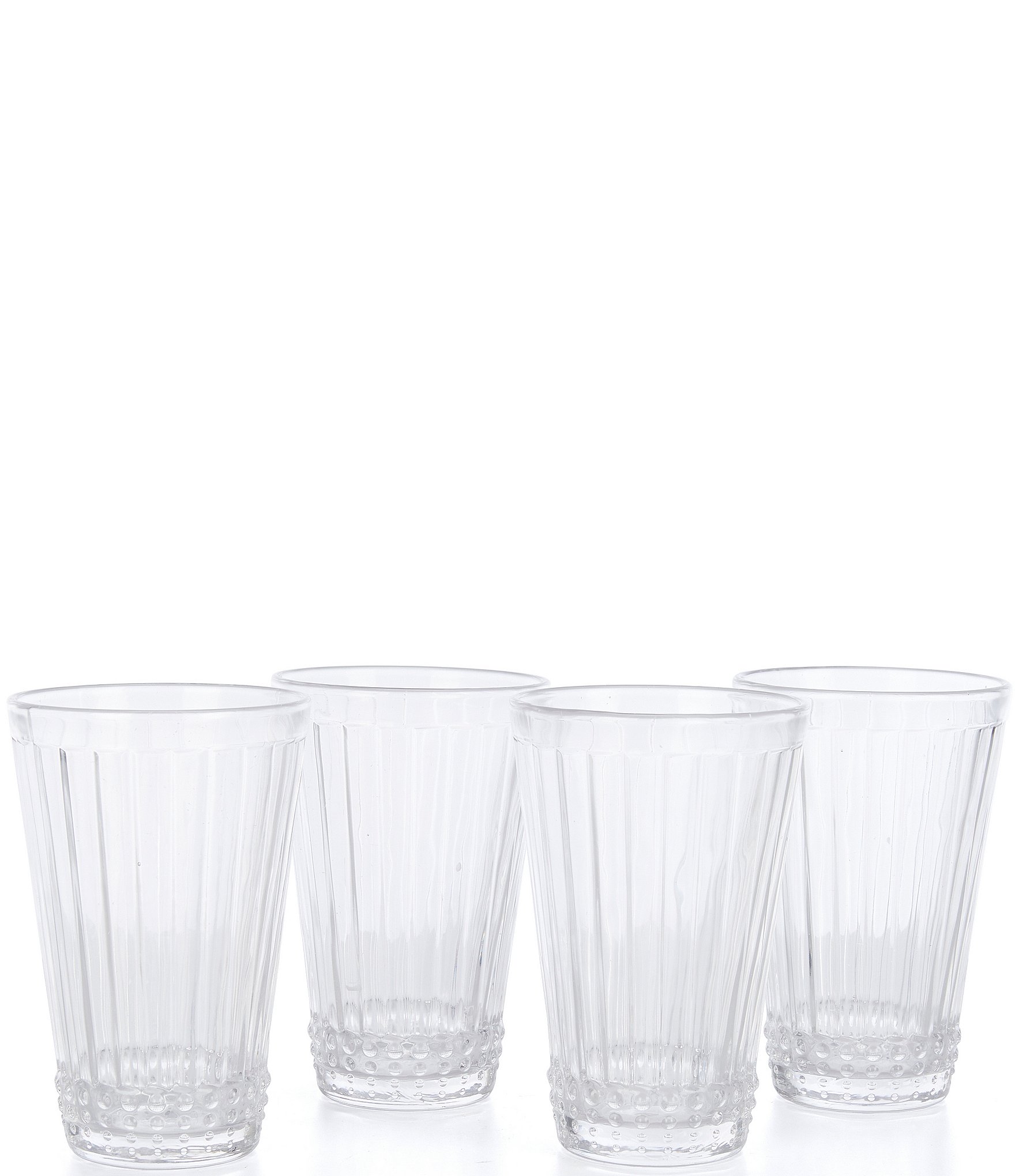 Year & Day Plain Short Glasses, Set of 4 - Clear