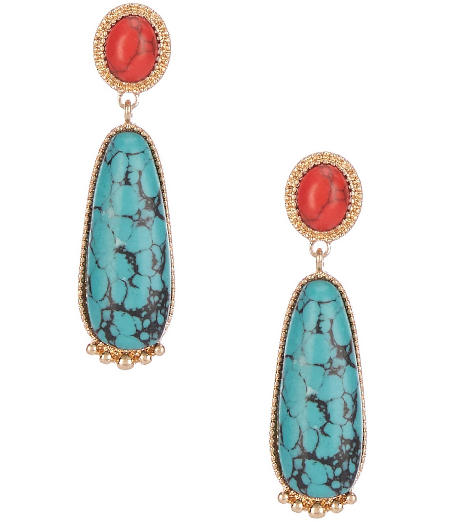 Southern Living Semi Precious Stone Drop Earrings