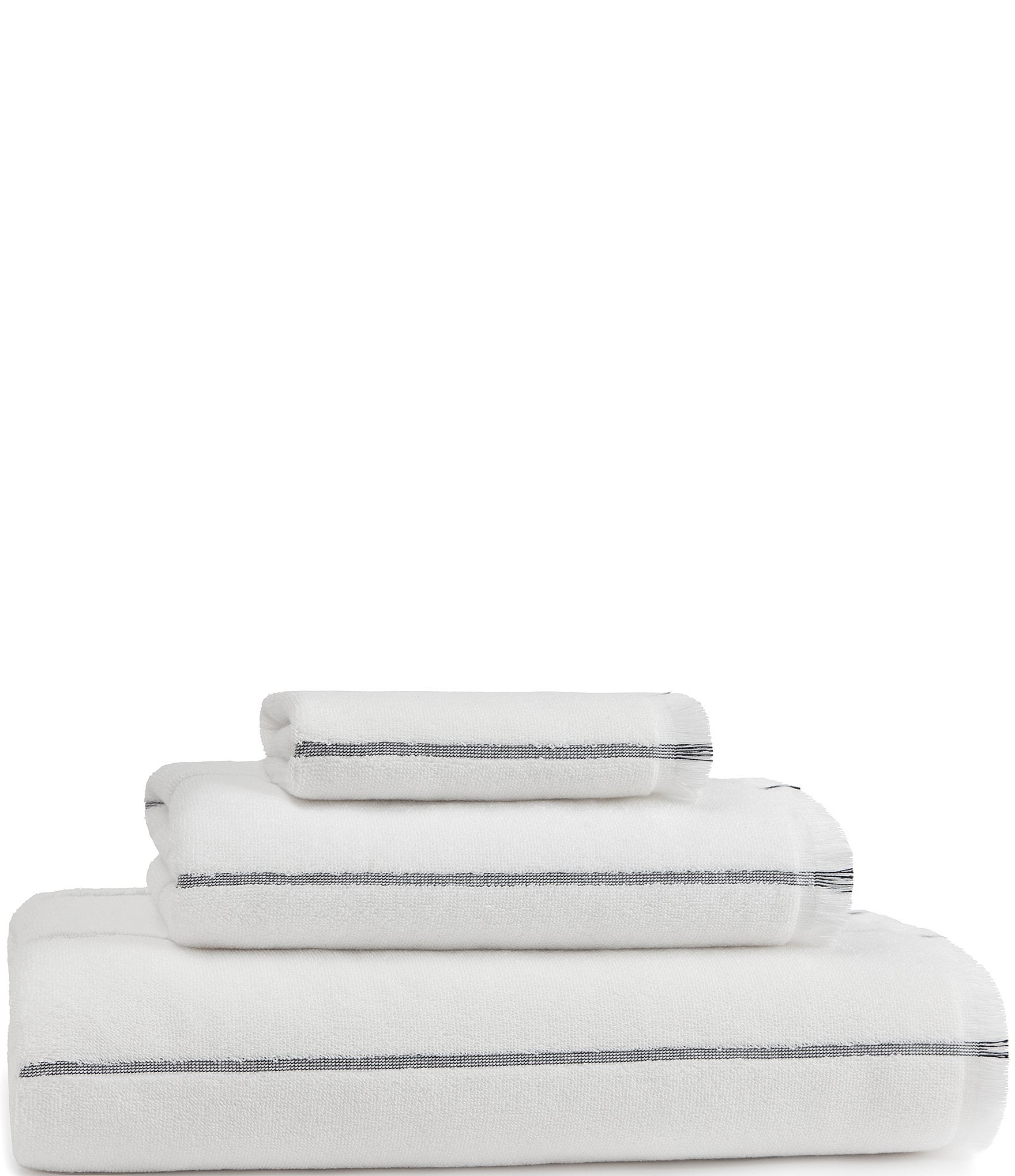 Southern Living Serenity Striped Woven Terry Cotton Bath Towels | Dillard's