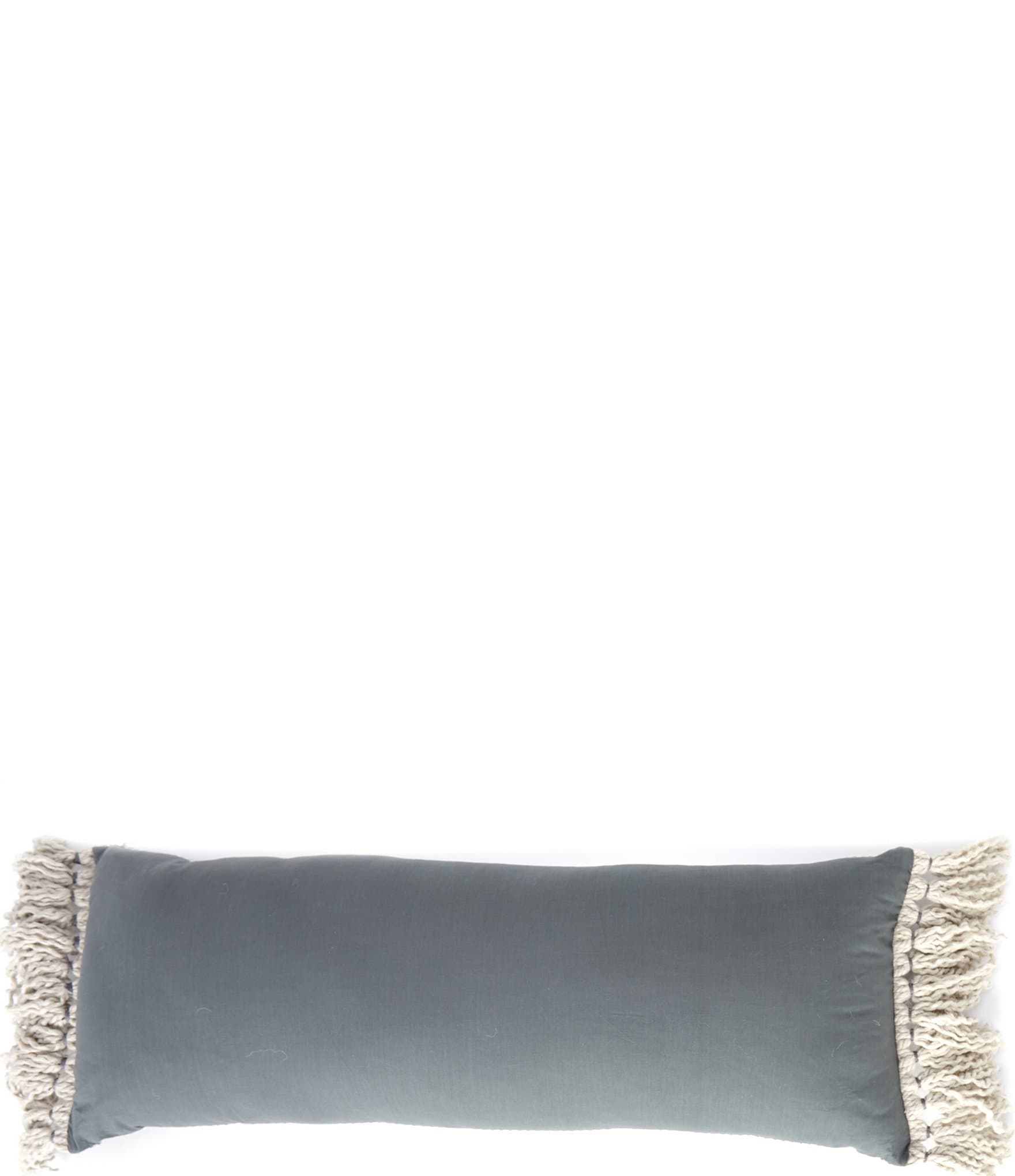 Southern Living Simplicity Collection Fringe Bolster Pillow