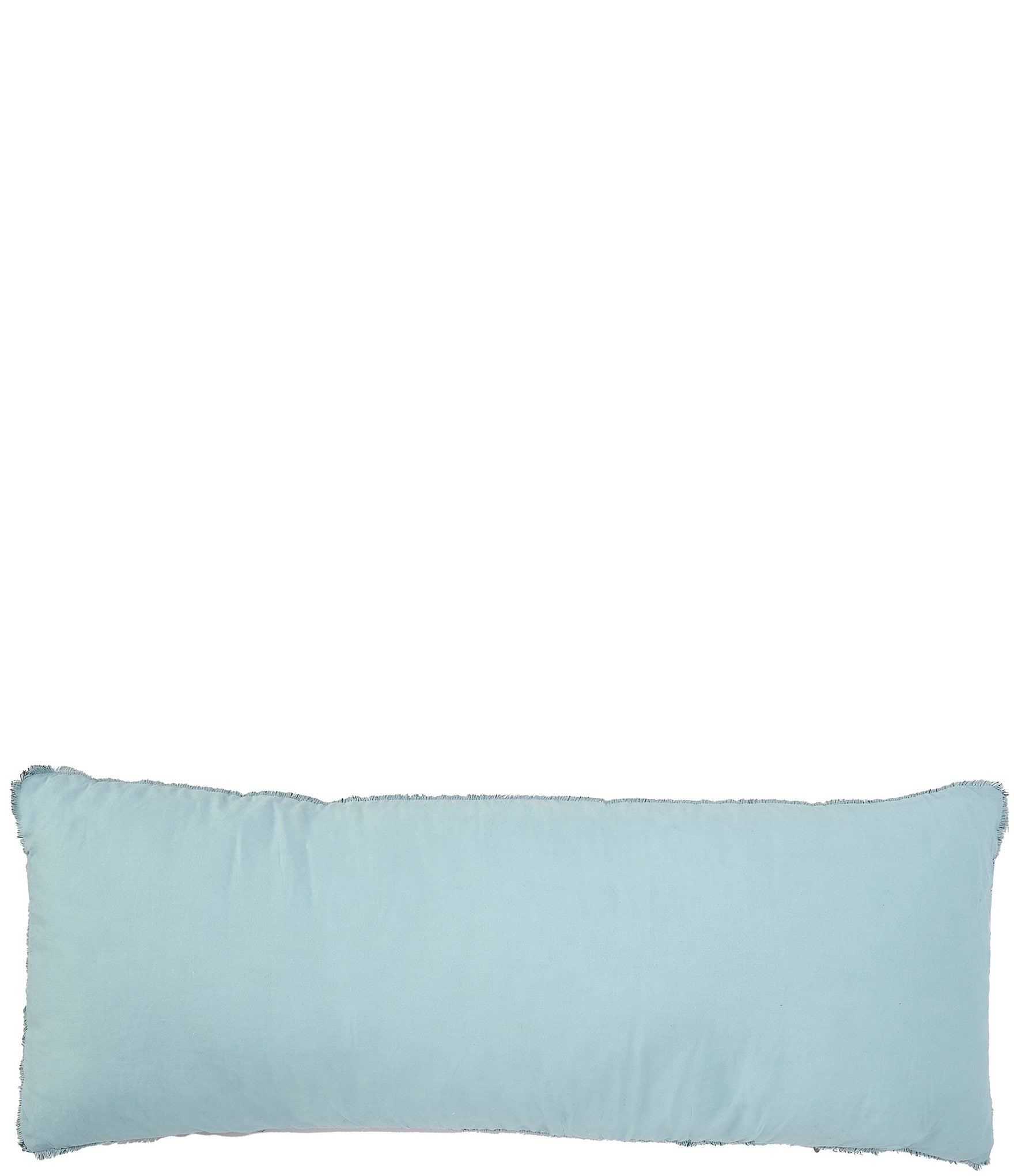 Southern Living Simplicity Duo Cotton & Linen Fringed Reversible Pillow