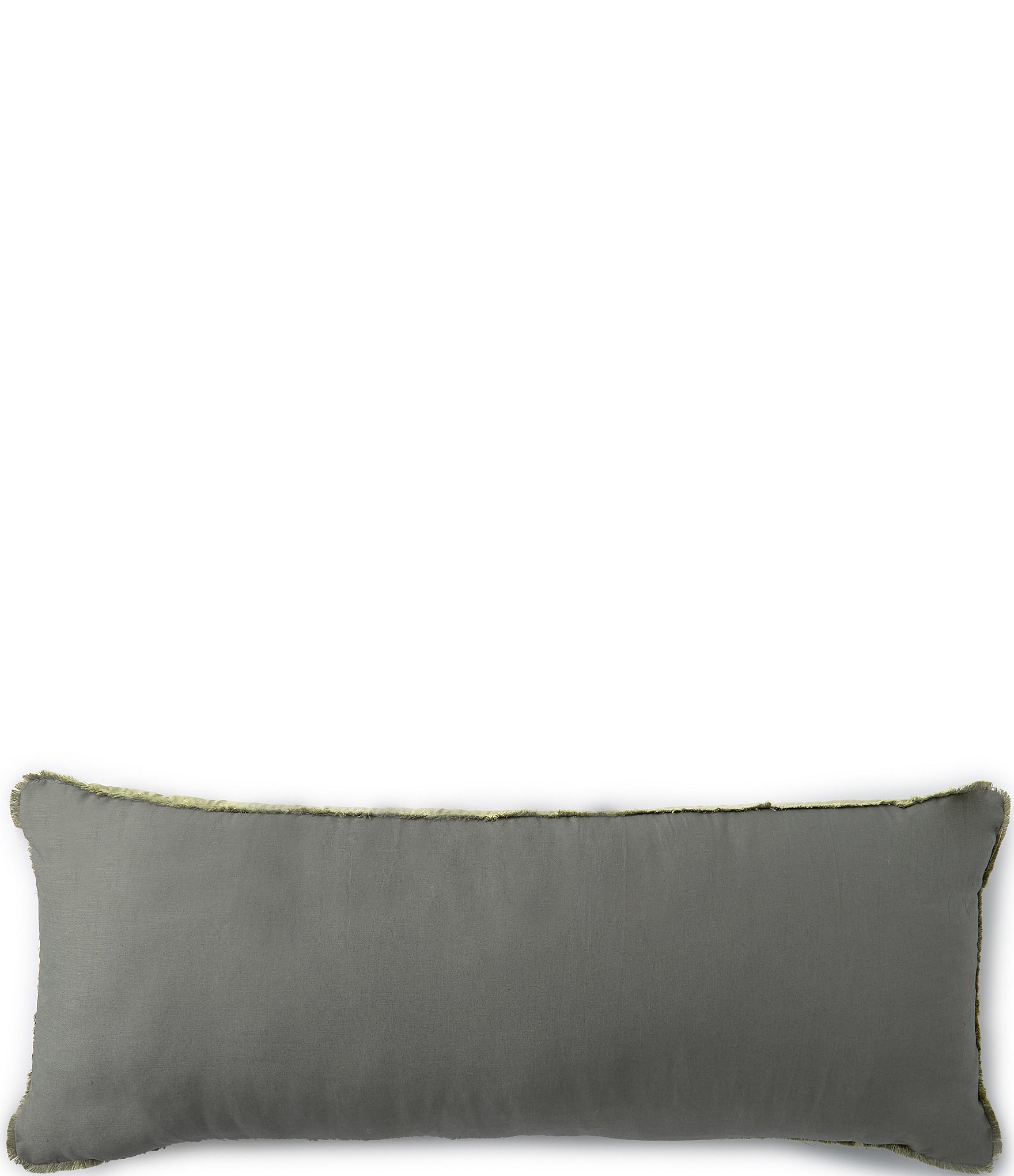 Southern Living Simplicity Duo Cotton & Linen Fringed Reversible Pillow