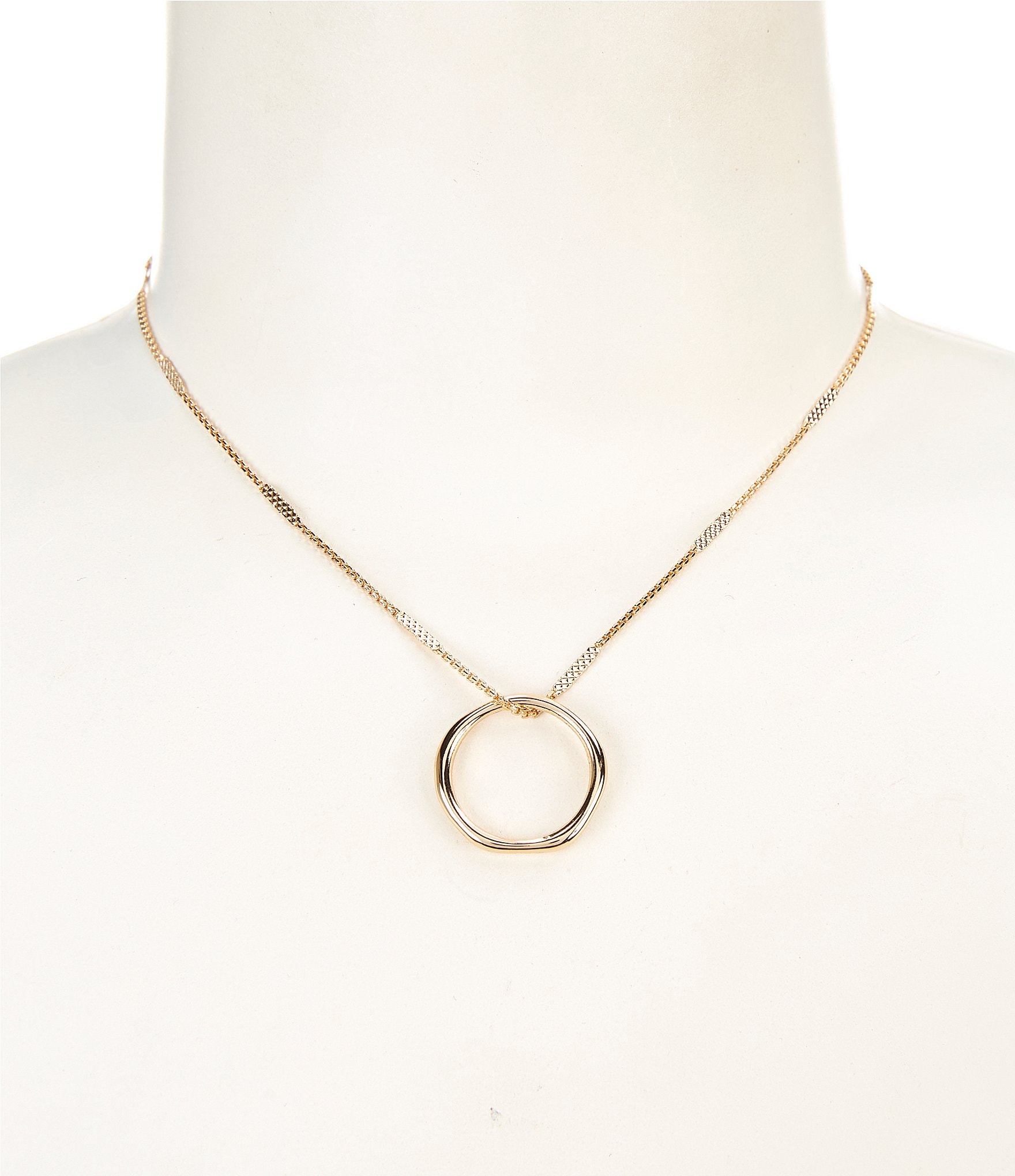 Titanium Stainless Steel Dual Ring Pendant Necklace Men - Temu