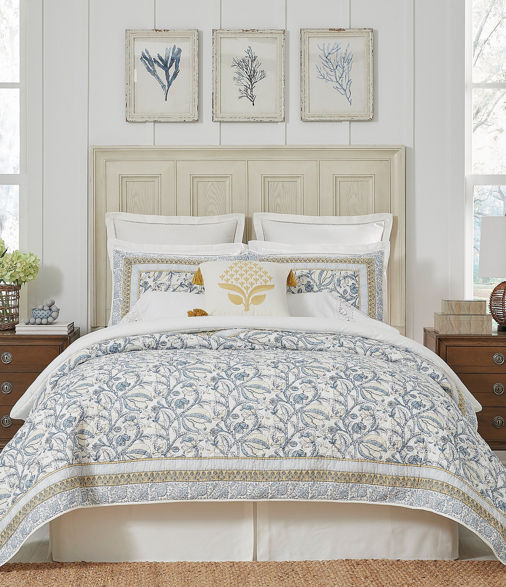 Southern Living Grace quilt and online sham set