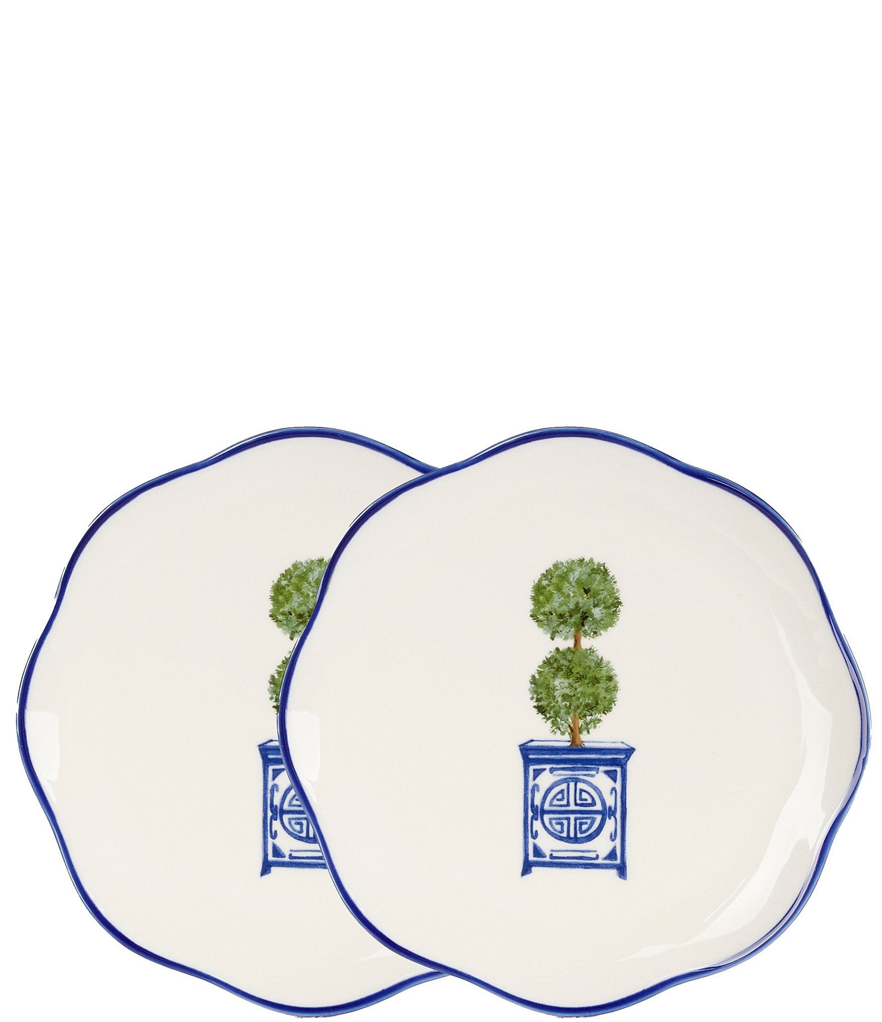 Southern Living Topiary Accent Plates, Set of 2 Dillard's