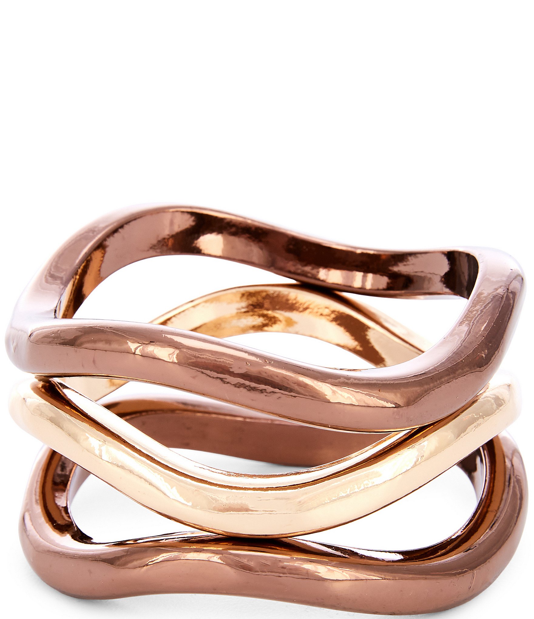 Southern Living Two Tone Bangle Bracelet Set
