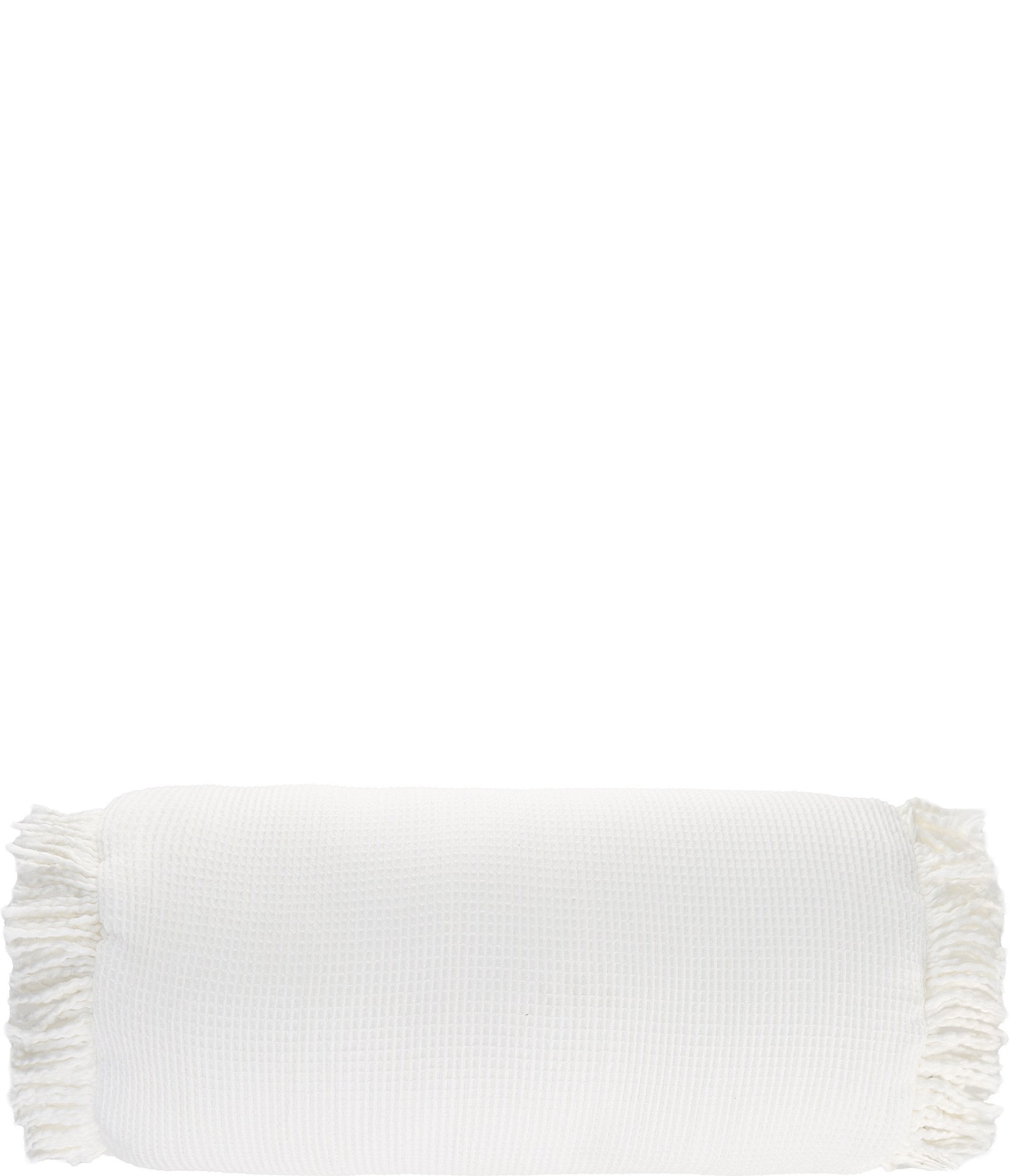 Southern Living Waffle Textured & Fringed Neck Roll Pillow | Dillard's