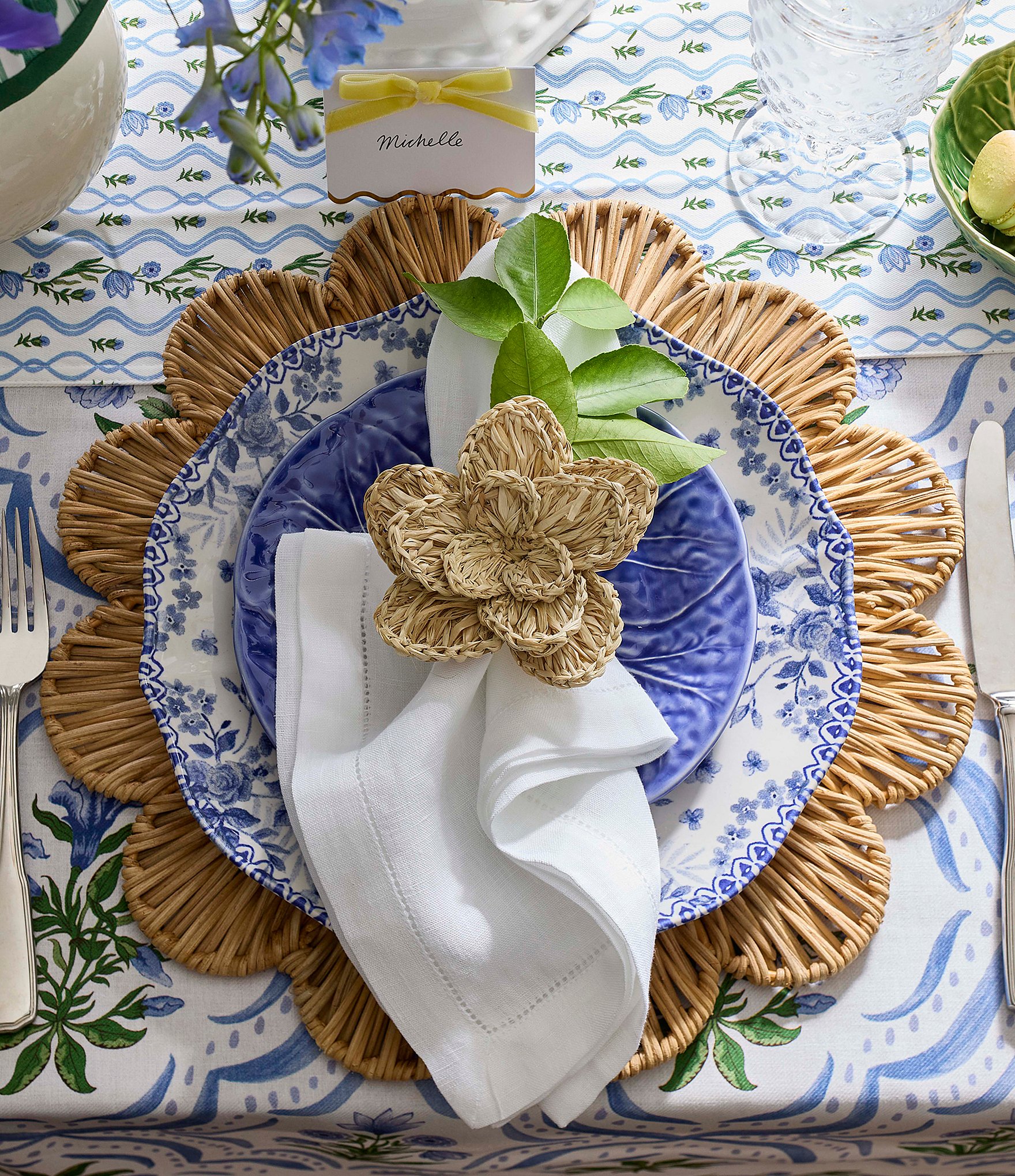 Southern Living White Hemstitched Napkins, Set of 2
