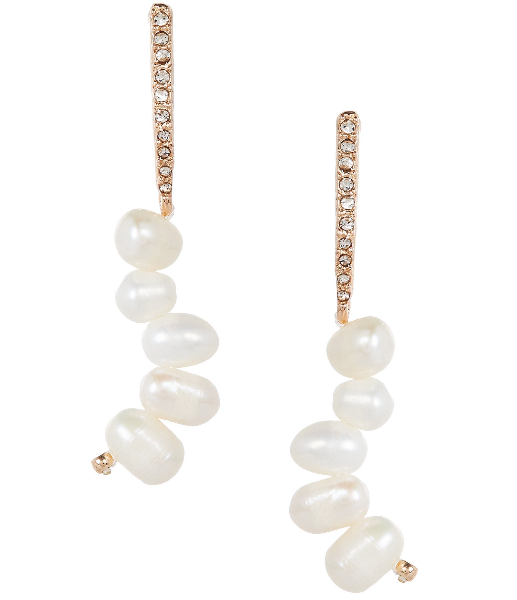 Southern Living x Borrowed & Blue Crystal Pave Stick Drop Earrings