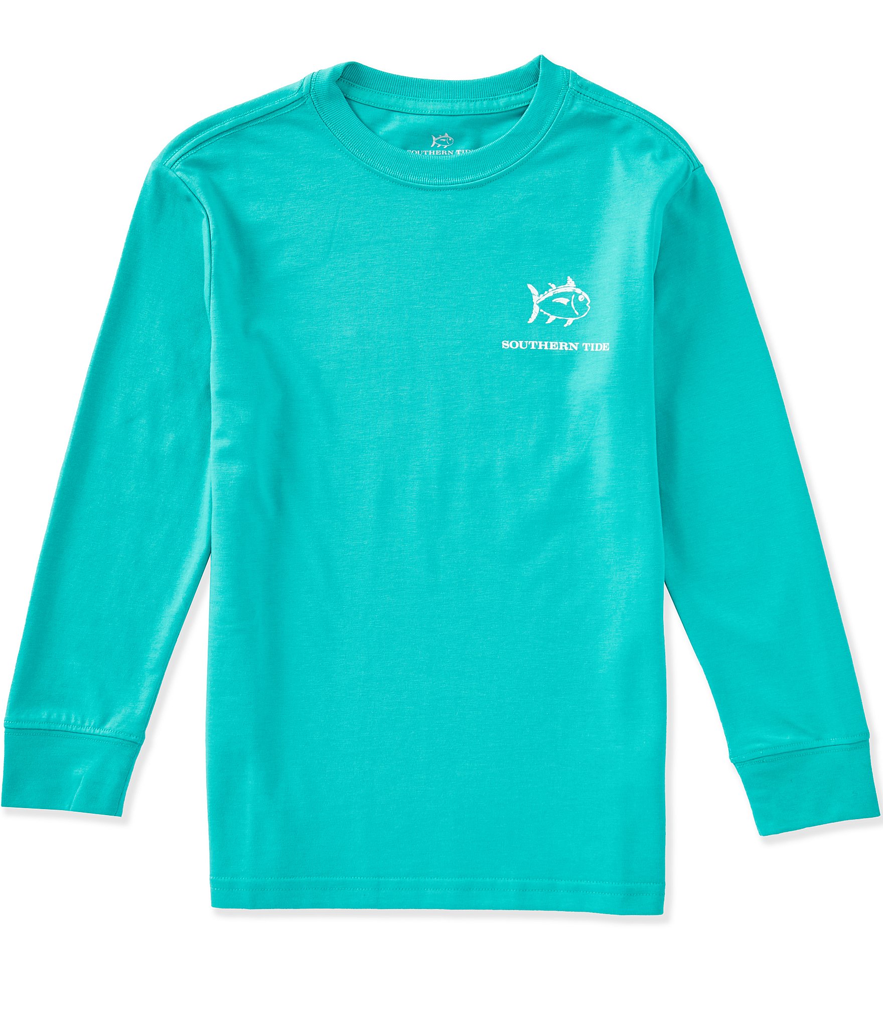 Southern Tide Boys Skipjack Cloud Beach Badge Long Sleeve T-Shirt