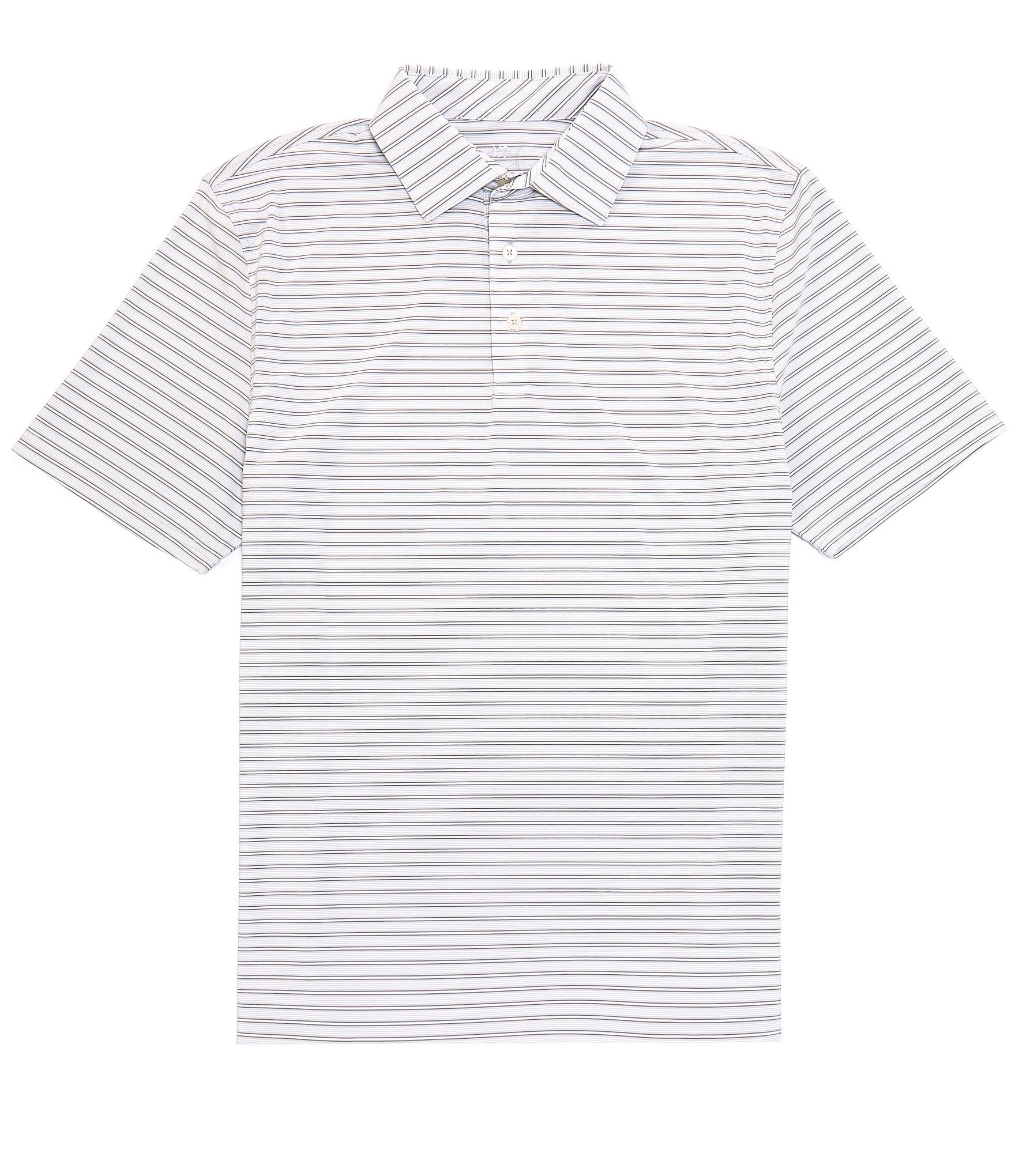 Southern Tide Brrr° Crawford Stripe Performance Stretch Short-sleeve 