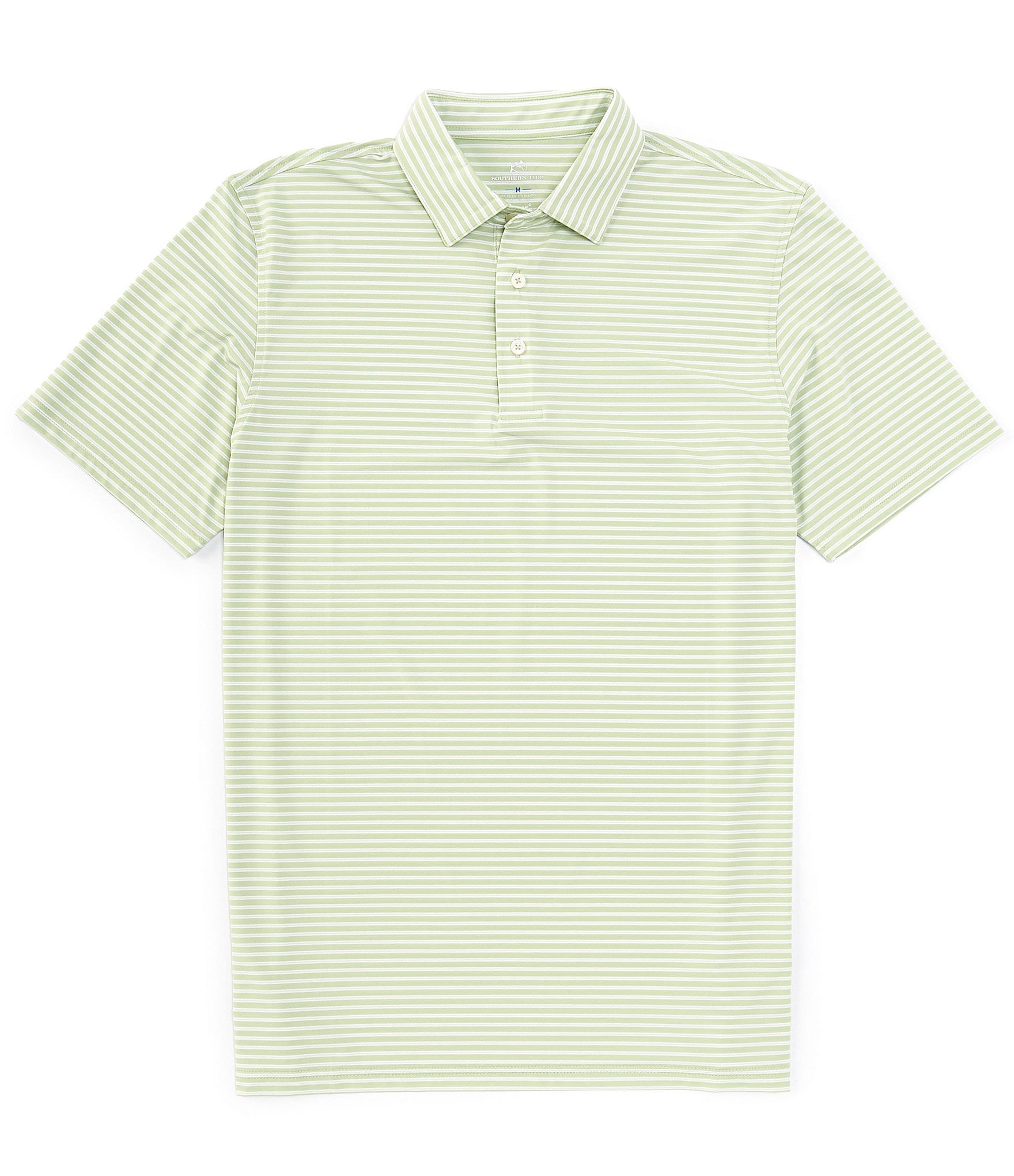 Southern Tide Brrr°eeze Beattie Stripe Performance Stretch Short Sleeve Polo Shirt