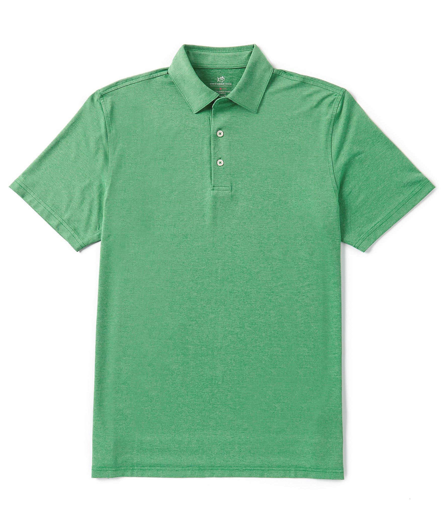 Southern Tide Brrr°®-eeze Heather Performance Stretch Short Sleeve Polo