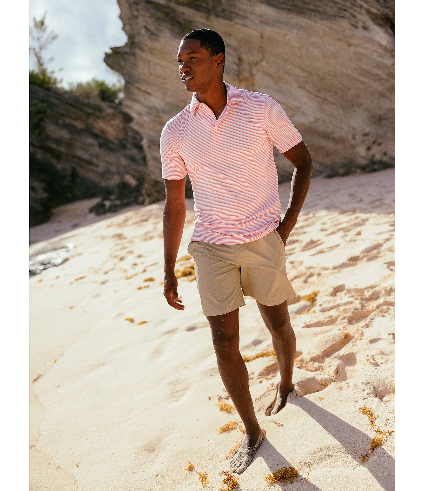 Southern Tide Channel Marker Stretch 7#double; Inseam Shorts