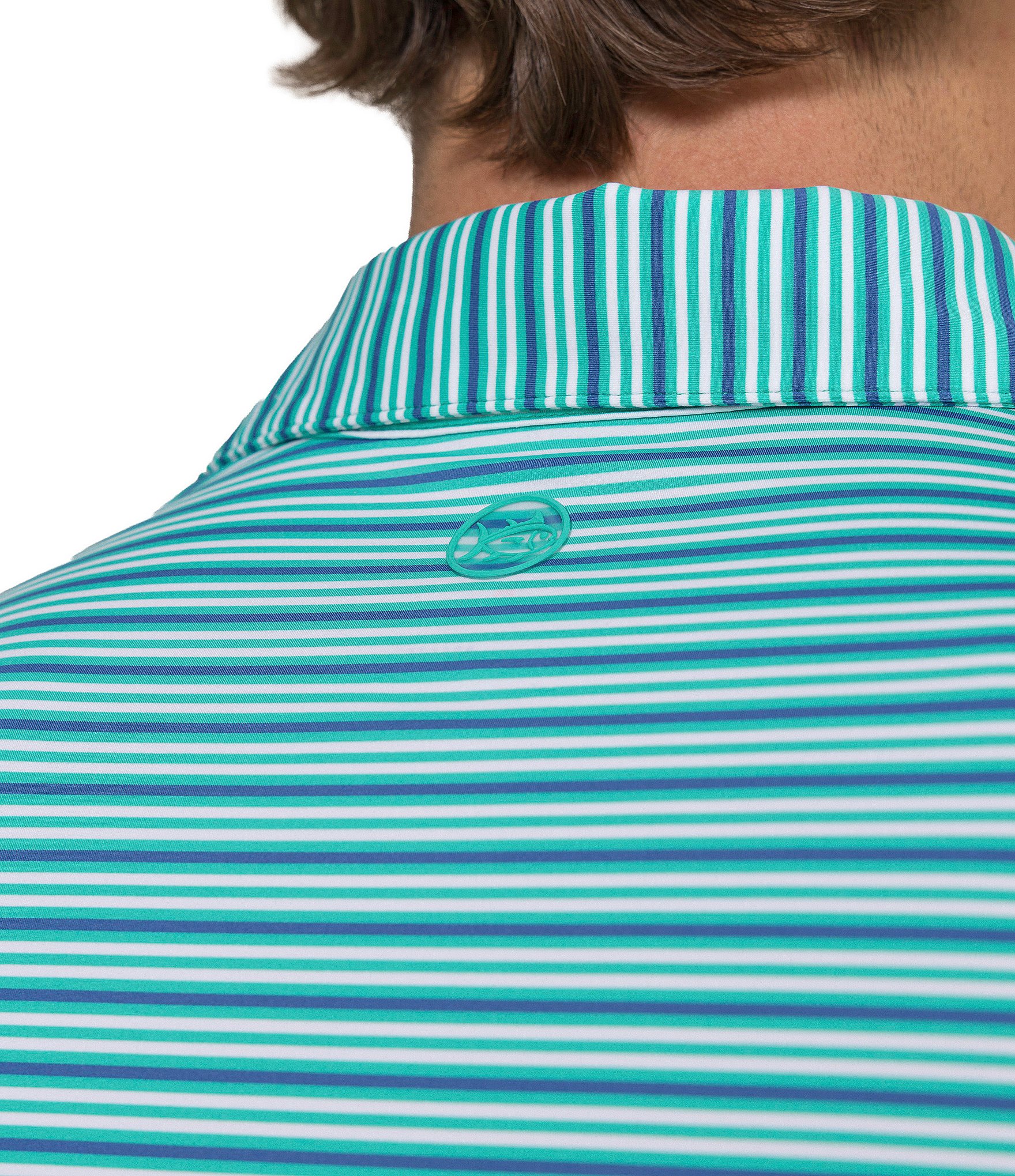 Southern Tide Coastal Breeze Stripe Short Sleeve Polo Shirt