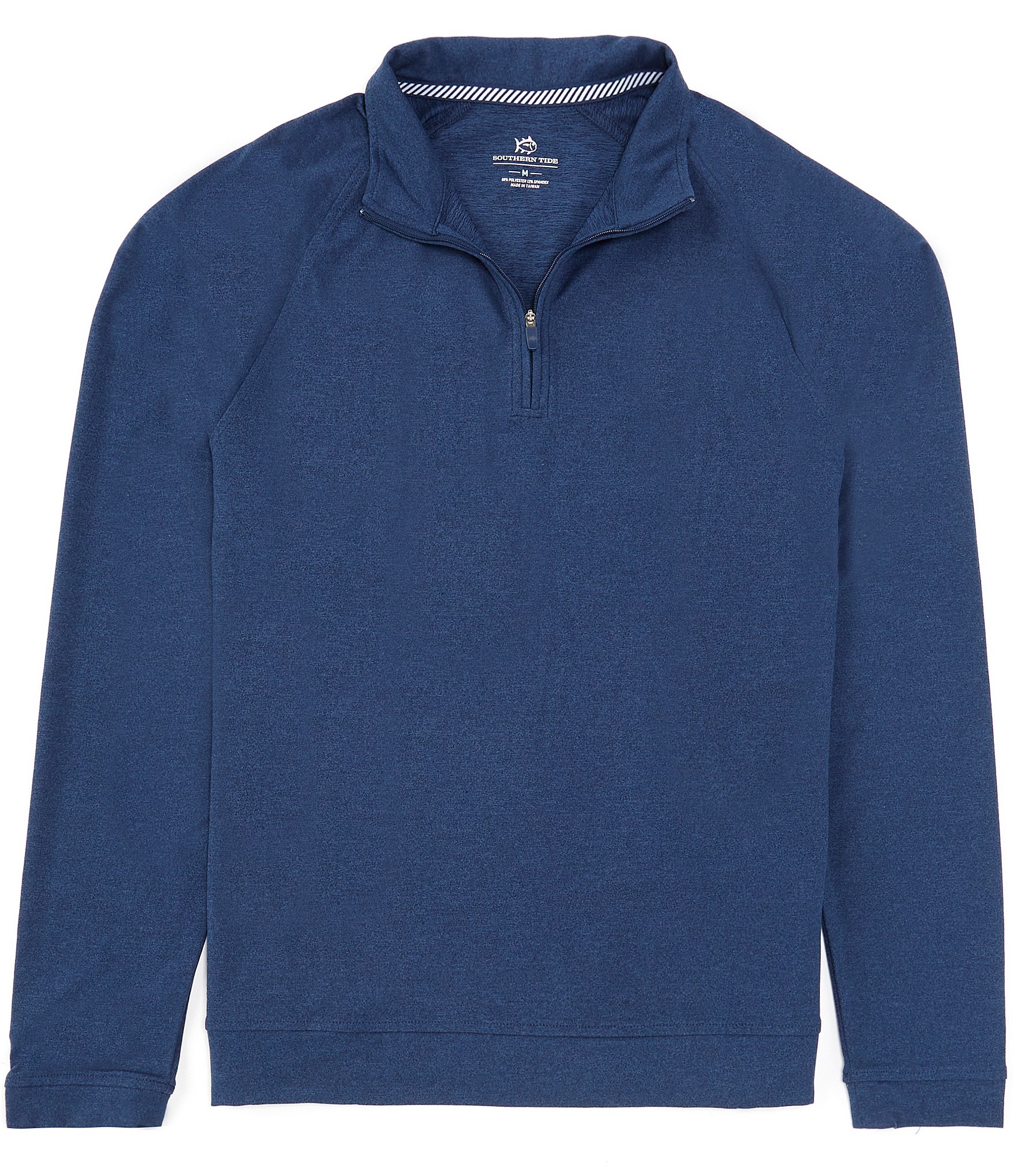 Southern Tide Cruiser Heather Solid Performance Stretch Quarter-Zip Pullover