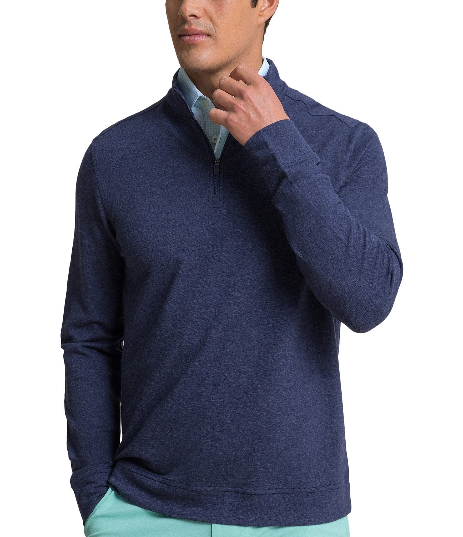 Southern Tide Gulf View Heather Quarter-Zip Pullover