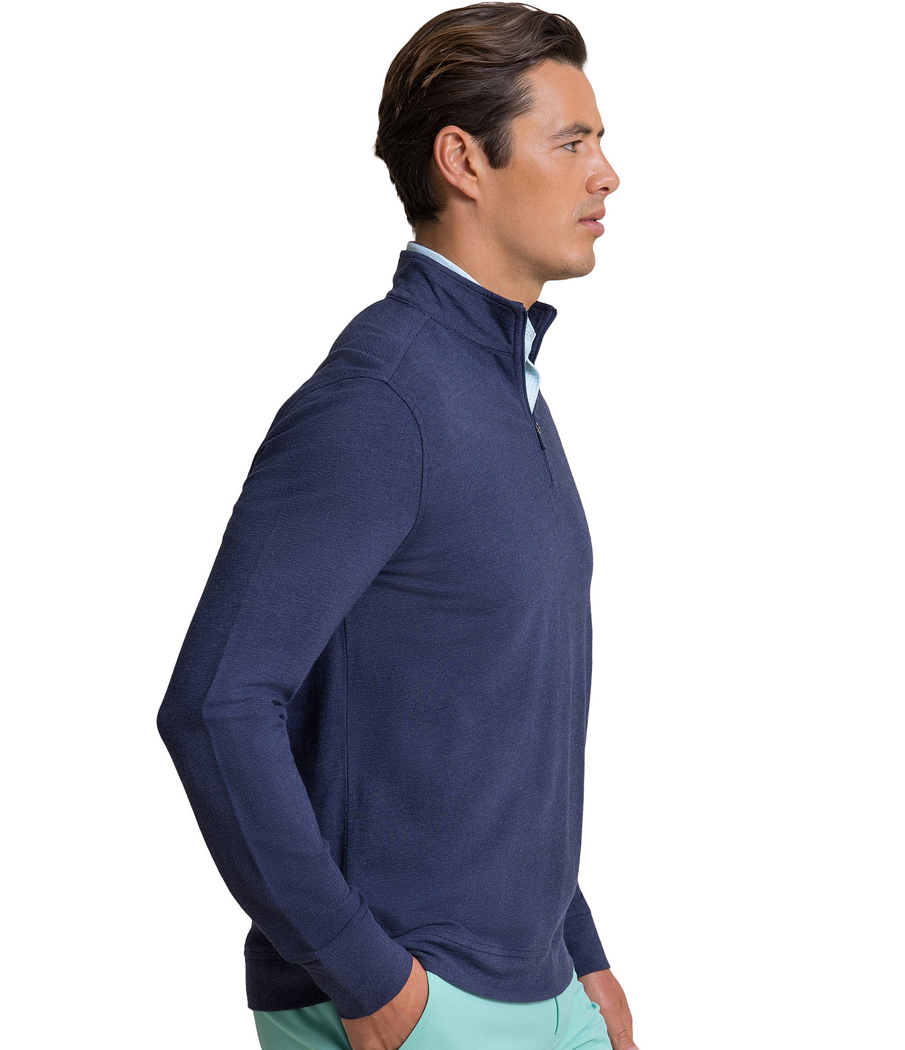Southern Tide Gulf View Heather Quarter-Zip Pullover