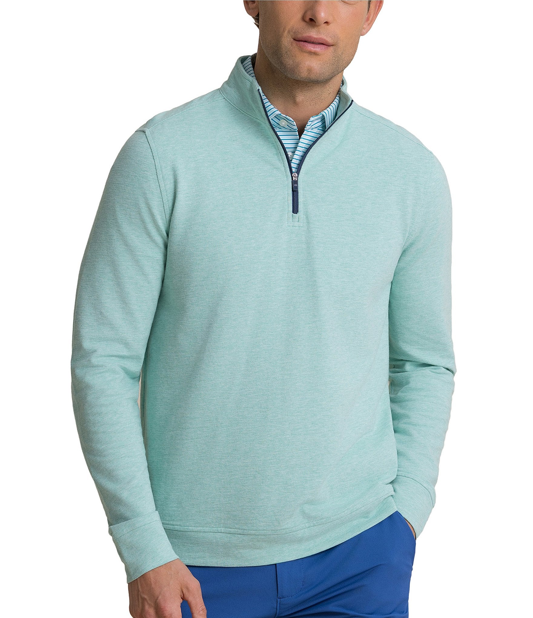 Southern Tide Gulf View Heather Quarter-Zip Pullover