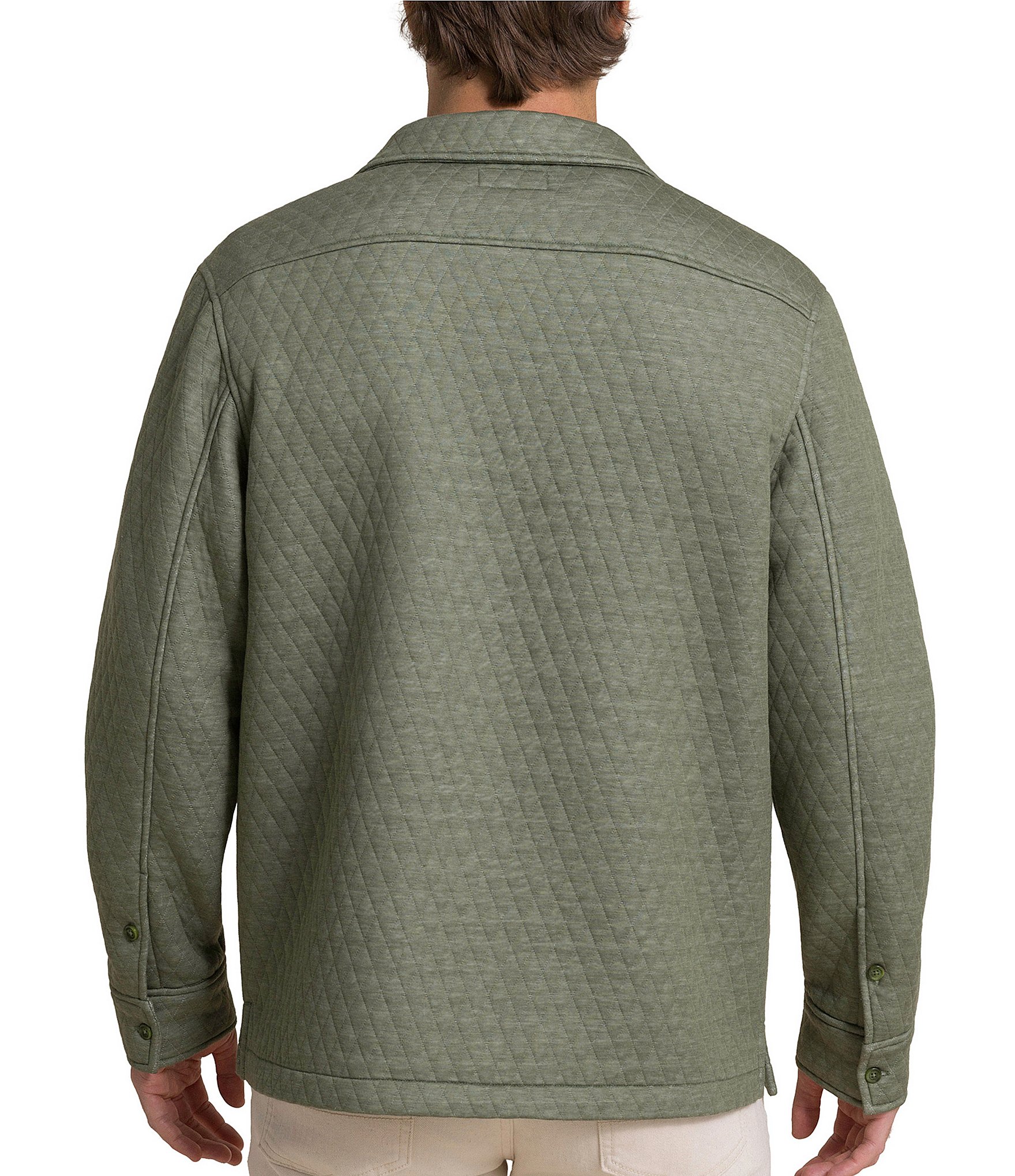 Southern Tide Heather Quilted Knit Shirt Jacket
