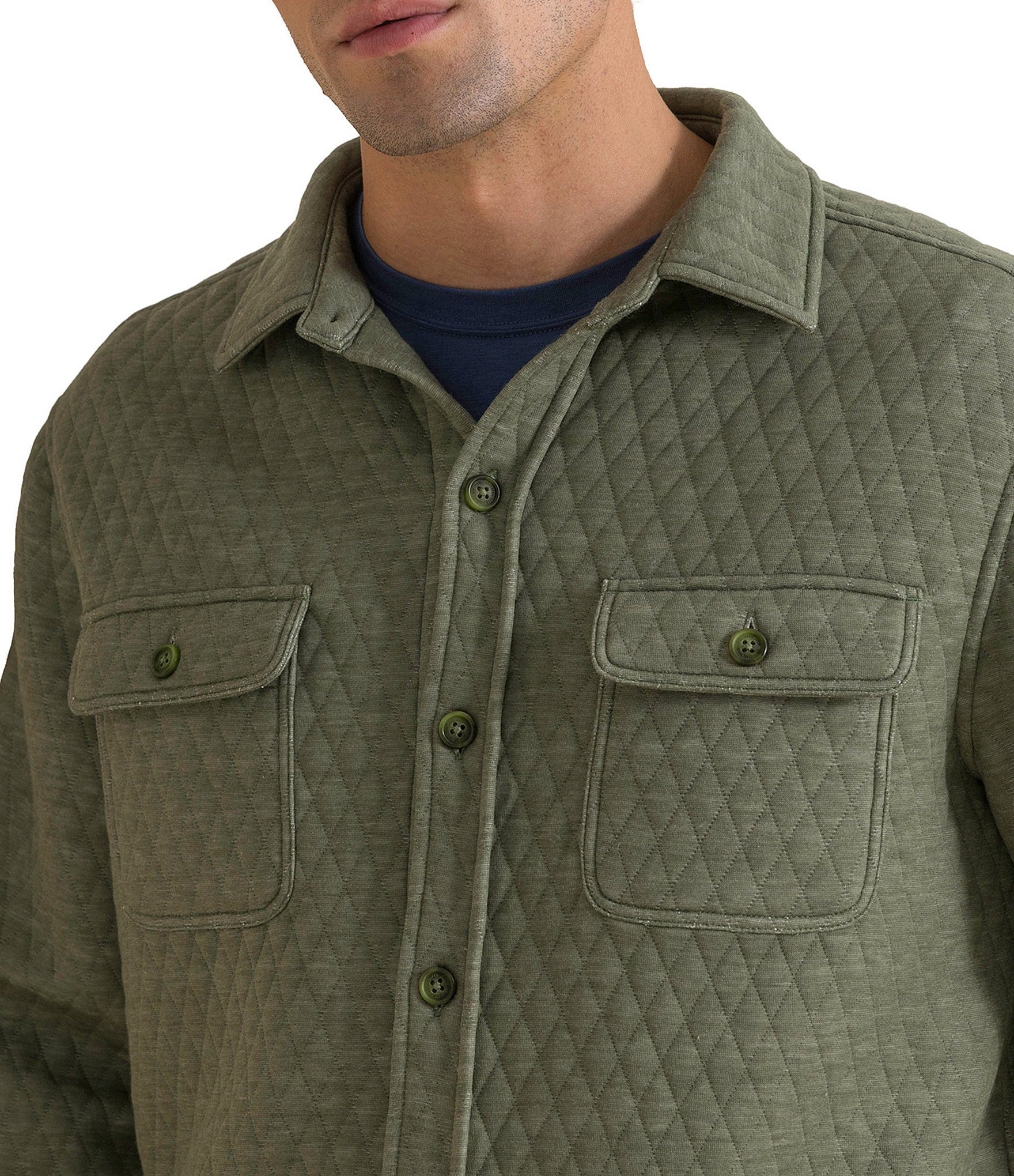 Southern Tide Heather Quilted Knit Shirt Jacket