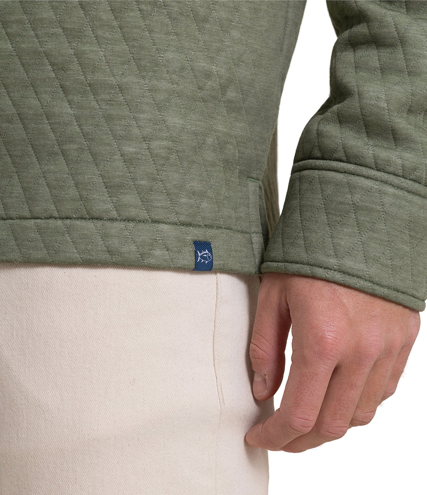 Southern Tide Heather Quilted Knit Shirt Jacket