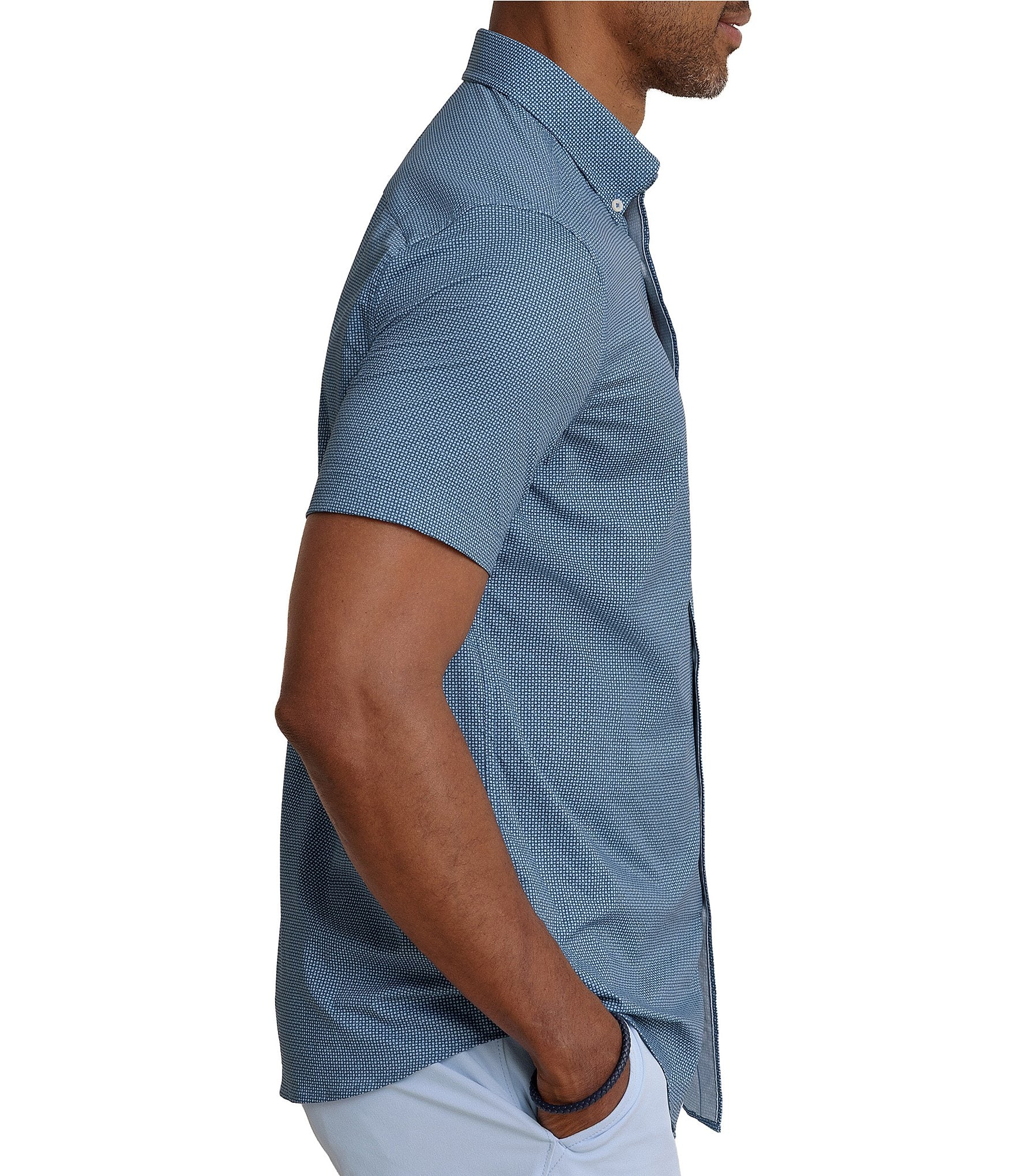 Southern Tide Intercoastal Eastport Heather Long Sleeve Woven Shirt