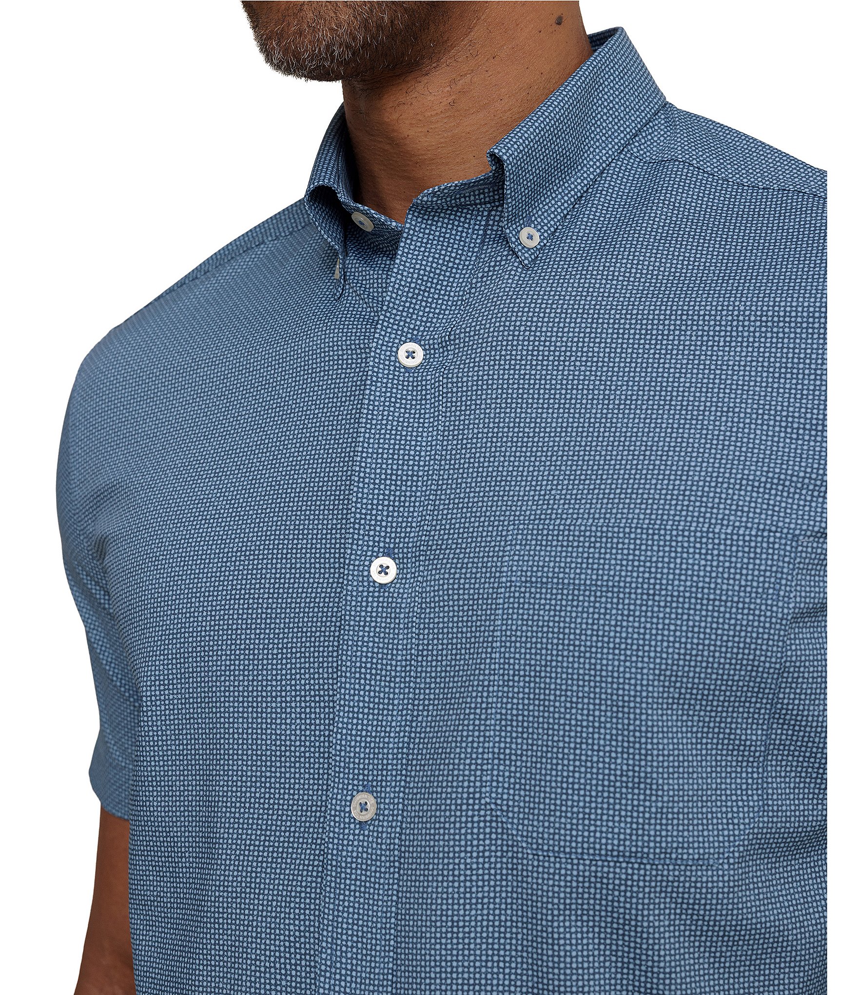 Southern Tide Intercoastal Eastport Heather Long Sleeve Woven Shirt