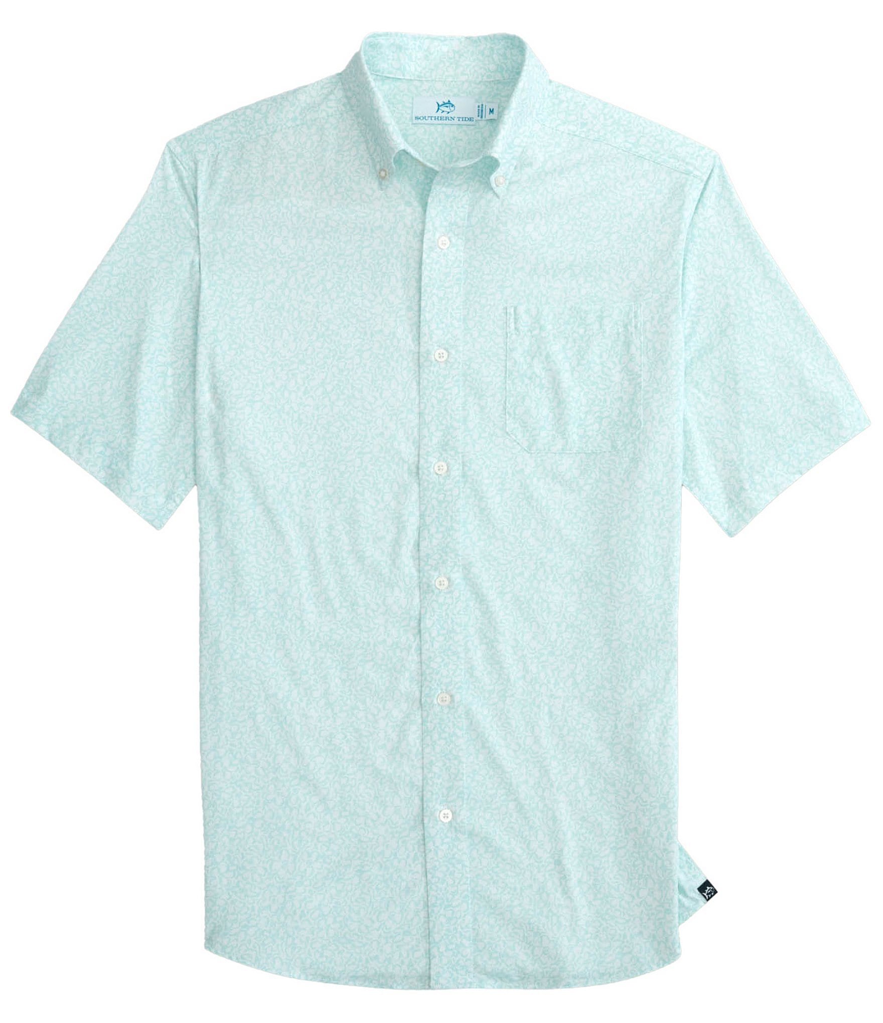 Southern Tide Brrr° Intercoastal That Floral Feeling Woven Short Sleeve Sport Shirt