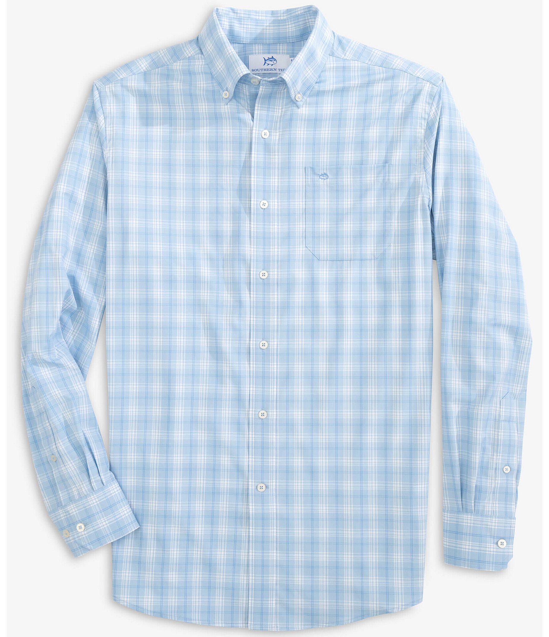 Southern Tide Intercoastal Performance Stretch Muscogee Plaid Long ...