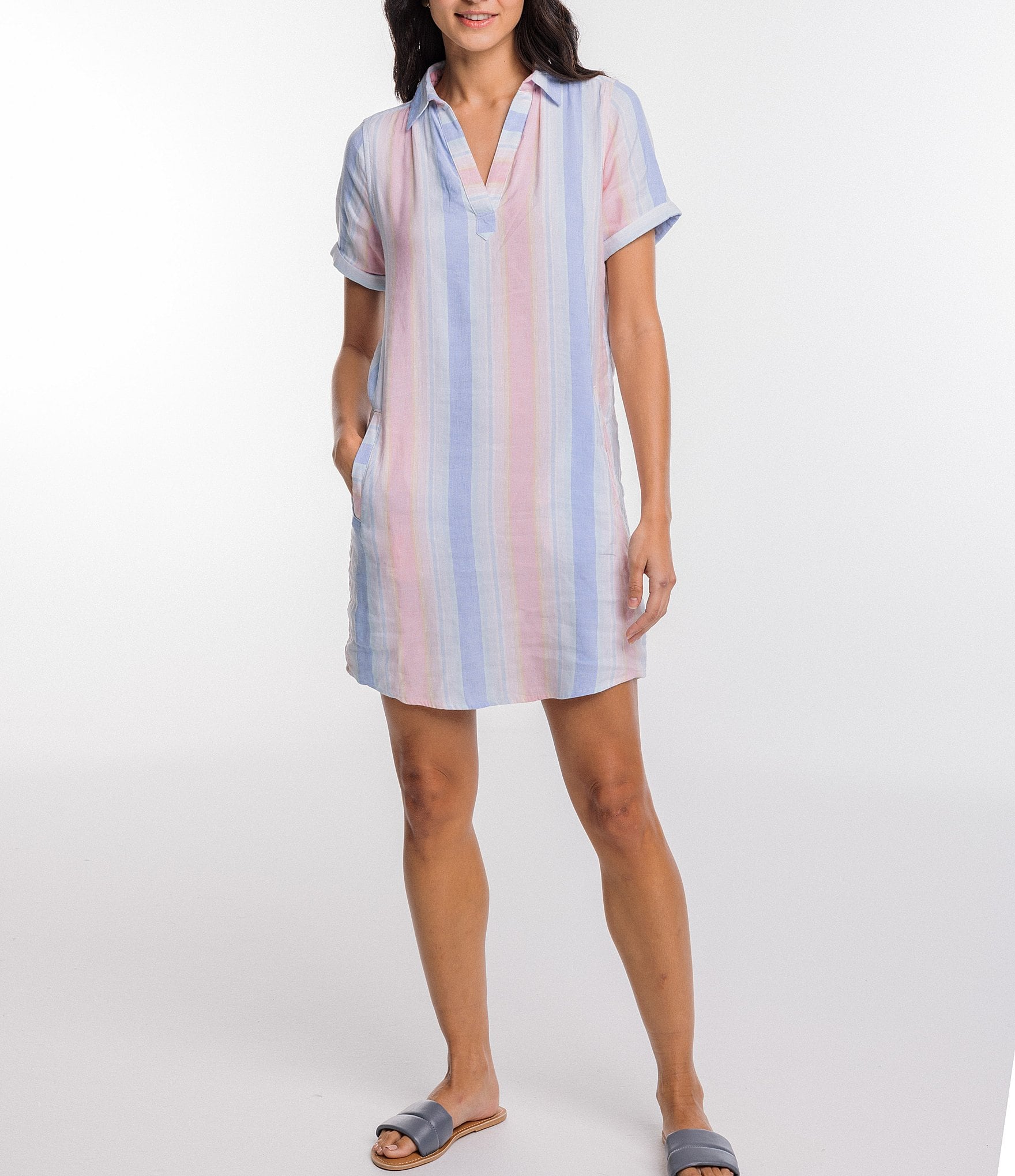 Southern Tide Kamryn Short Sleeve Relaxed Shift Dress Dillard's