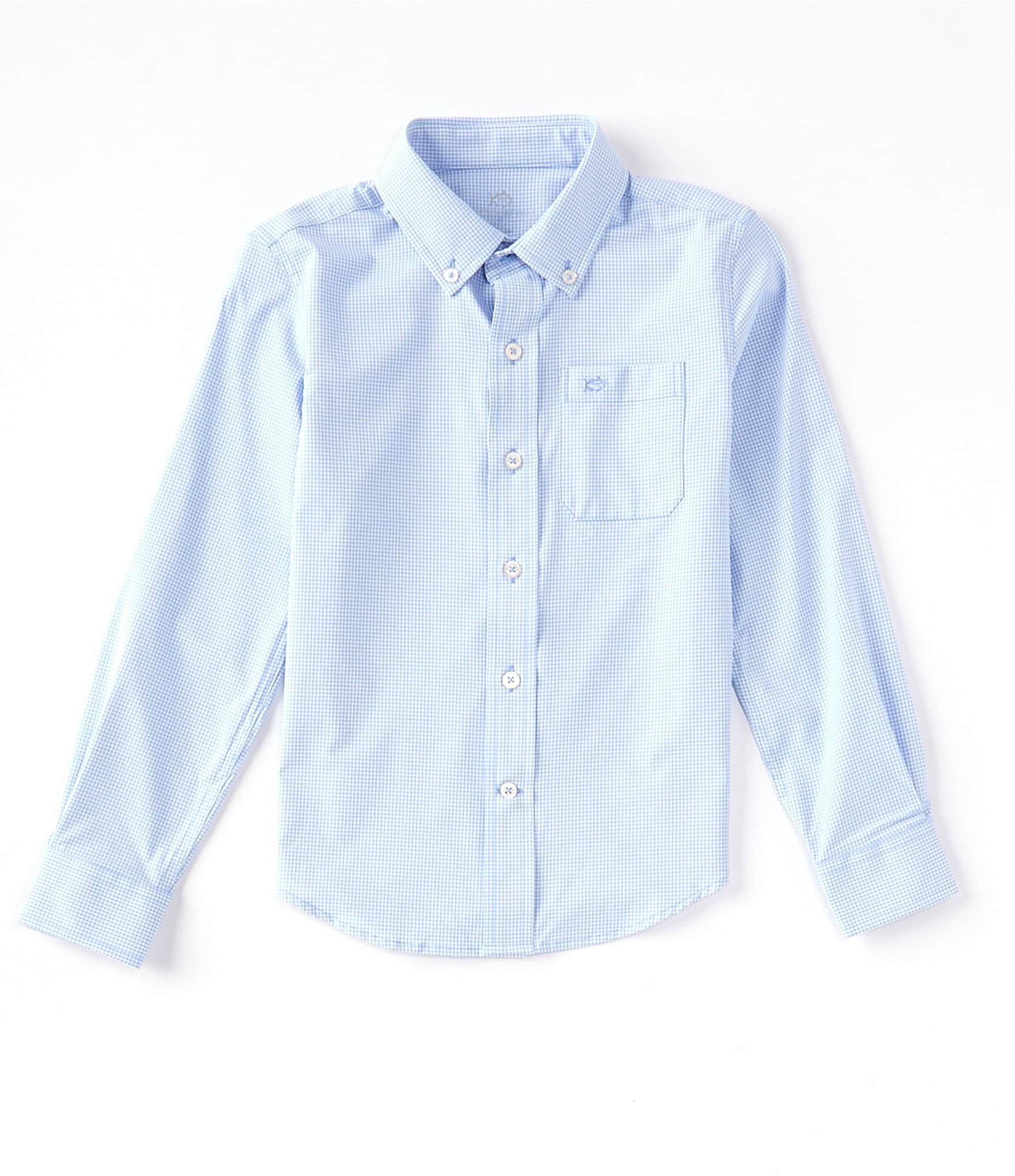 Southern Tide Little/Big Boys 4-16 Long Sleeve Intercoastal Mini-Gingham Shirt