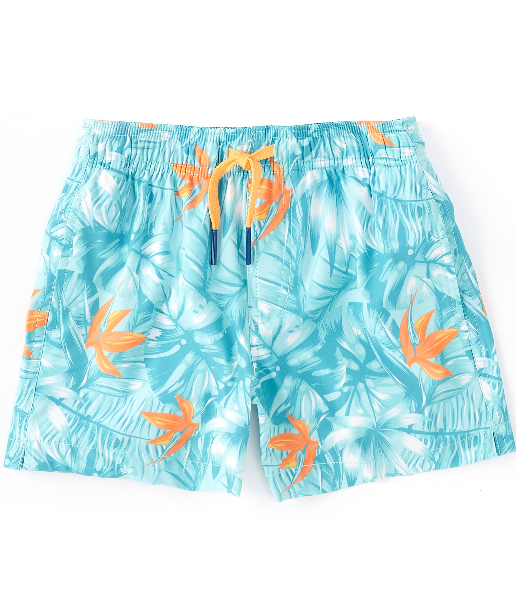 Southern Tide Little/Big Boys 4-16 Monstera Palm Swim Trunks | Dillard's