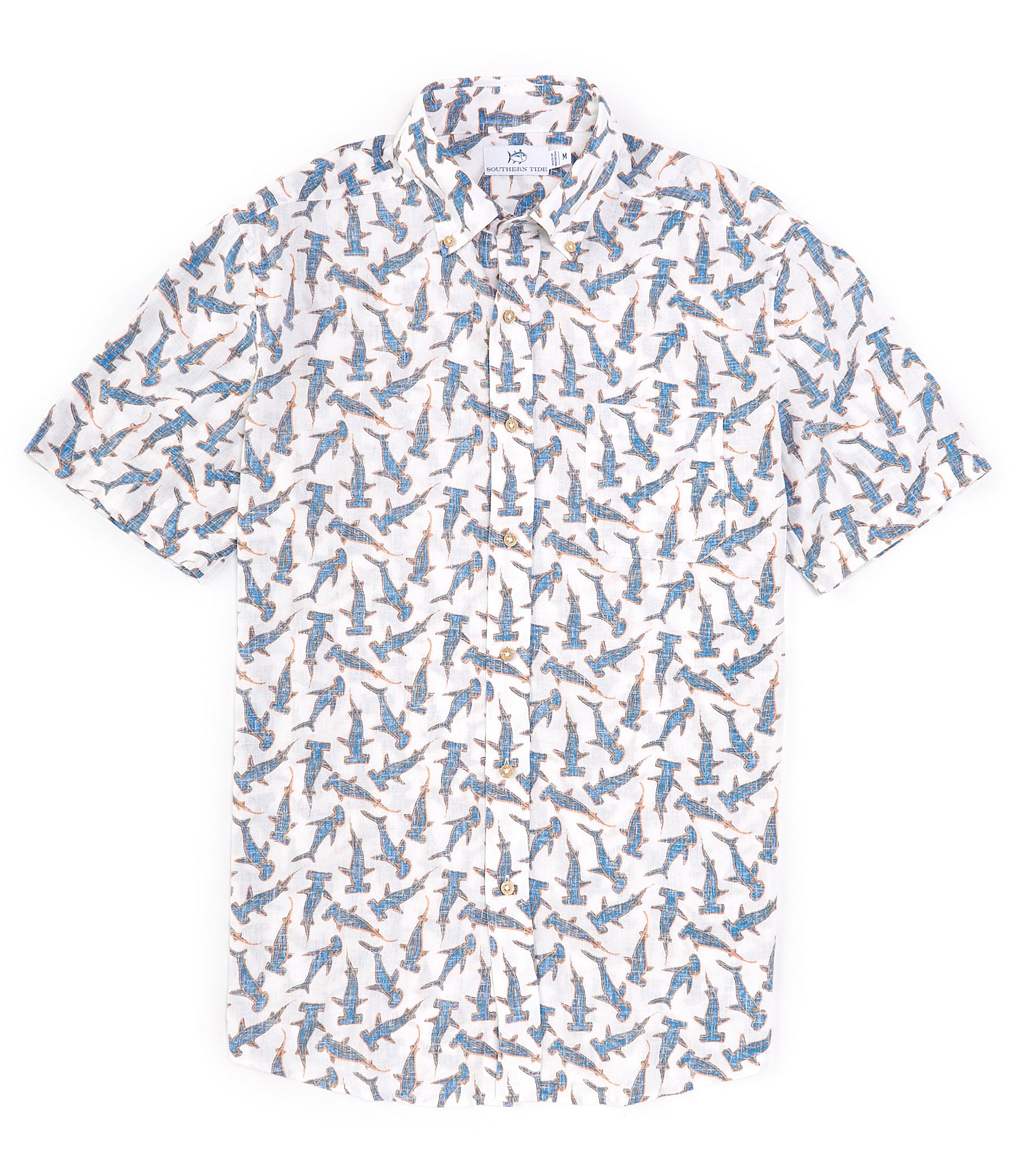 Southern Tide Nailed It Short Sleeve Woven Shirt