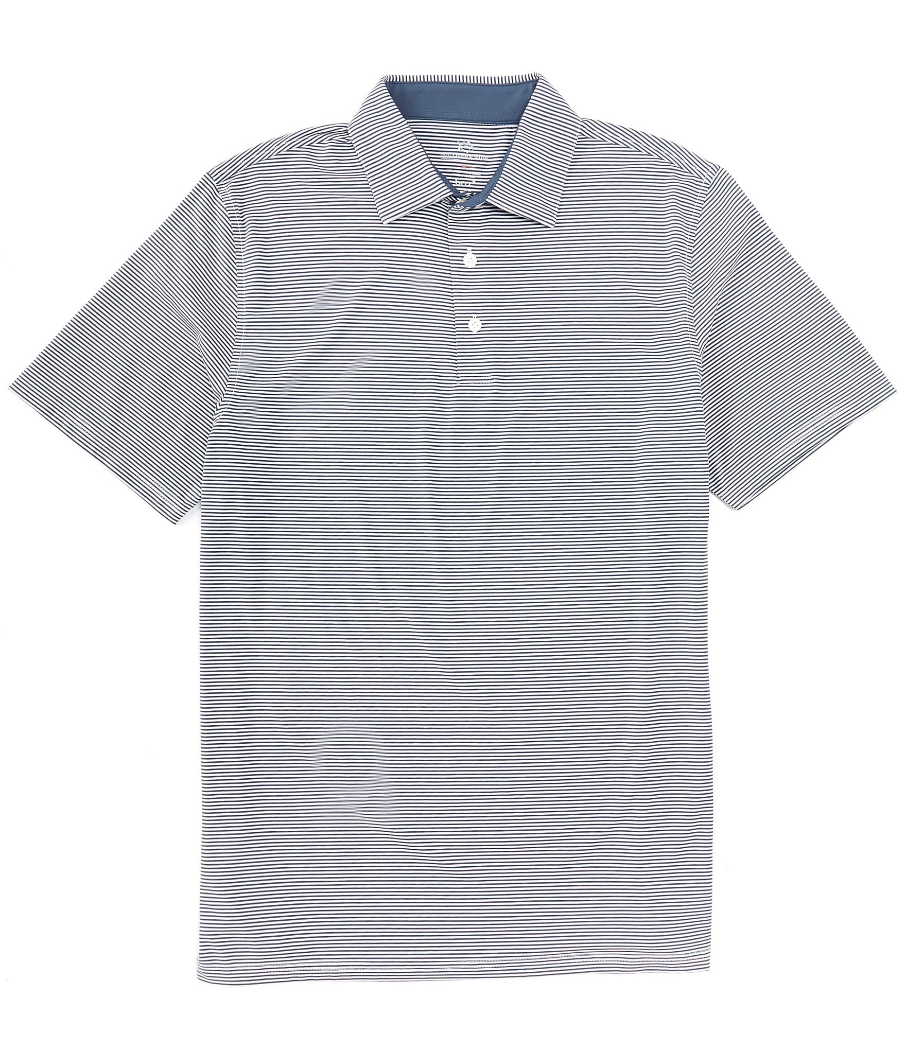 Southern Tide Performance Stretch Brrr°-eeze Meadowbrook Stripe Short Sleeve  Polo Shirt