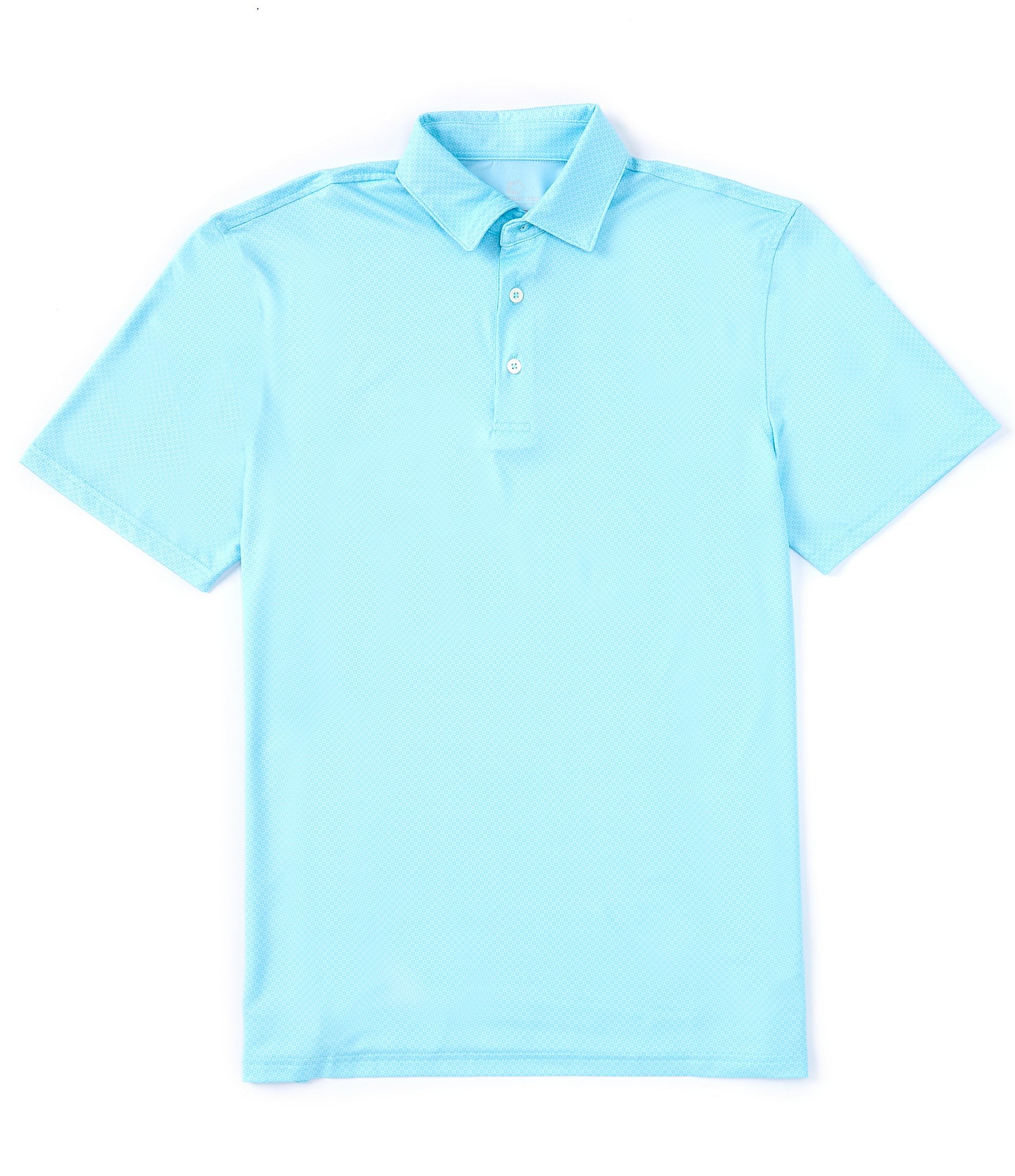 Southern Tide Performance Stretch Driver Coastal Geo Printed Short Sleeve Polo Shirt