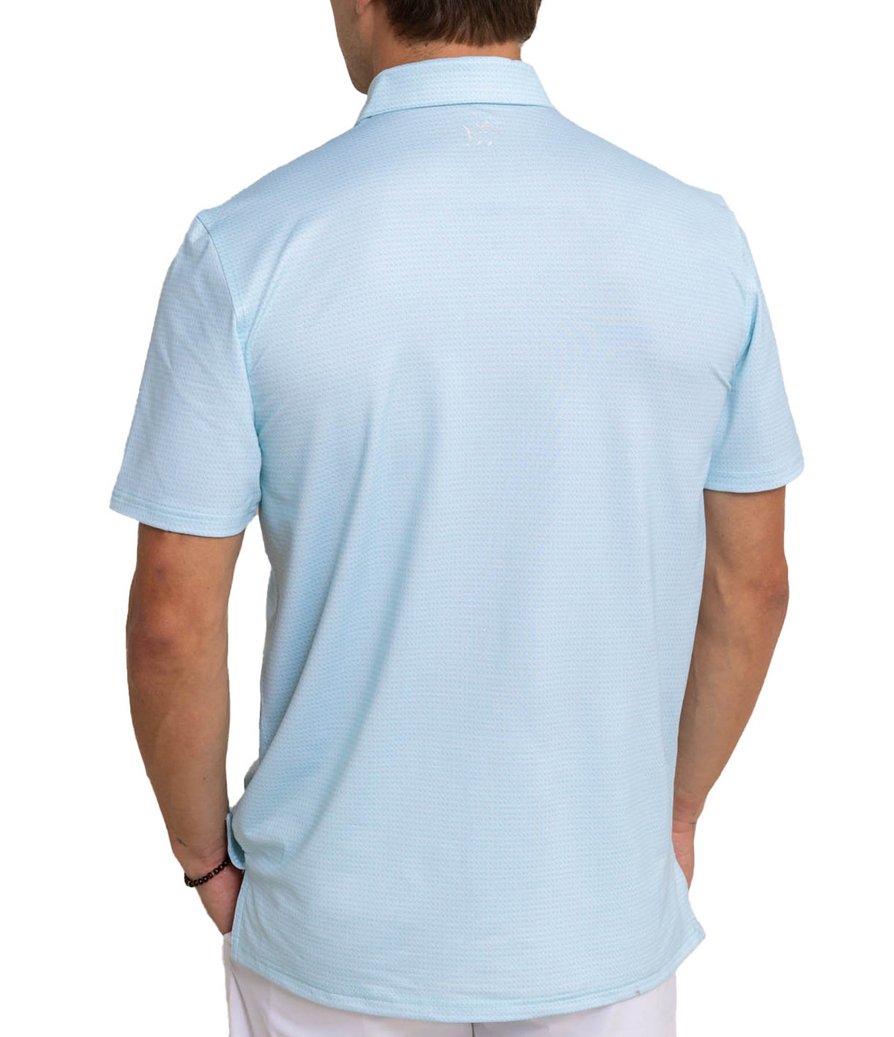 Southern Tide Performance Stretch Driver Getting Ziggy With It Short Sleeve Polo Shirt