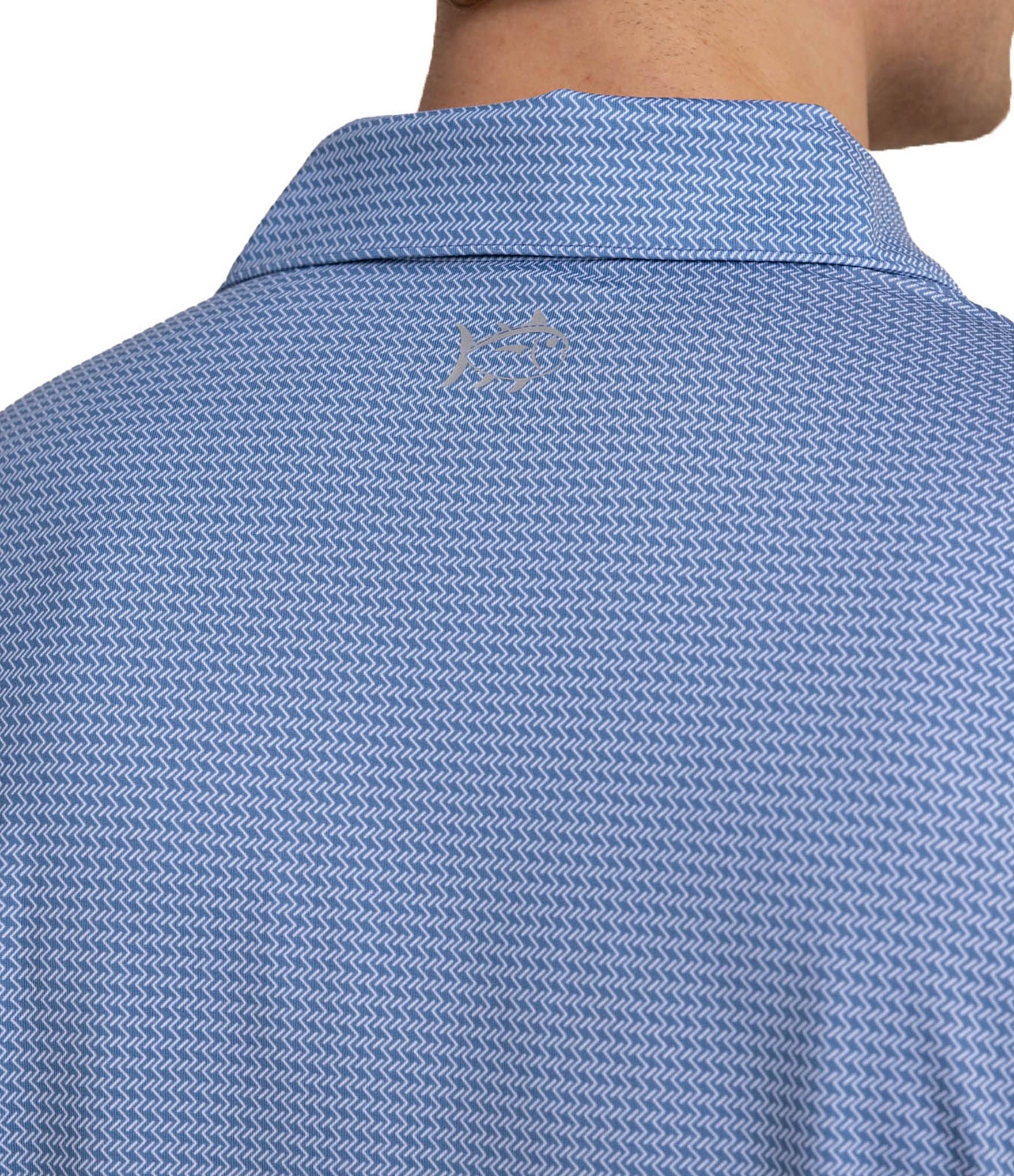 Southern Tide Performance Stretch Driver Getting Ziggy With It Short Sleeve Polo Shirt