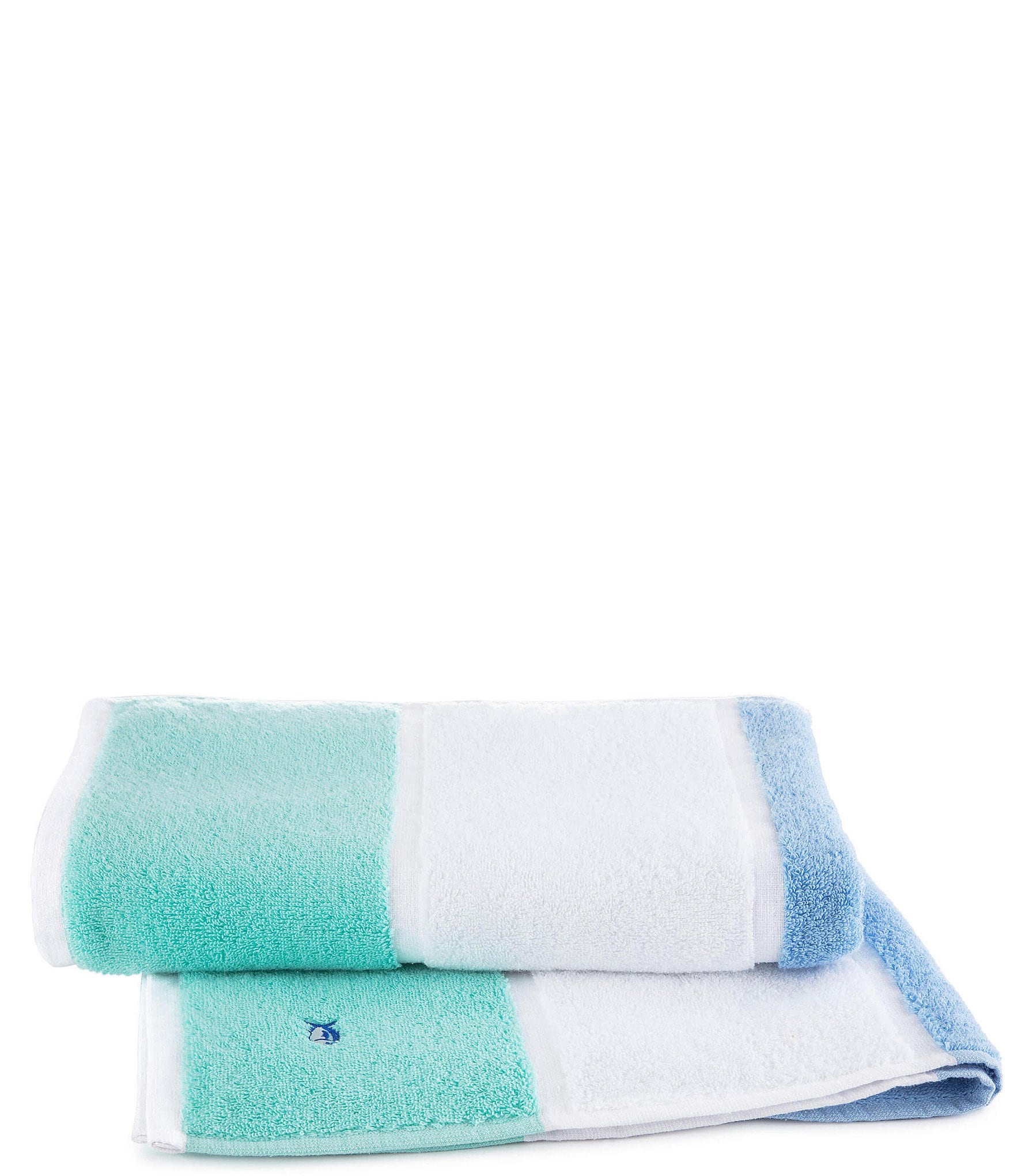 Southern Tide Performance 5.0 6-Piece Bath Towel Set - Aqua Blue