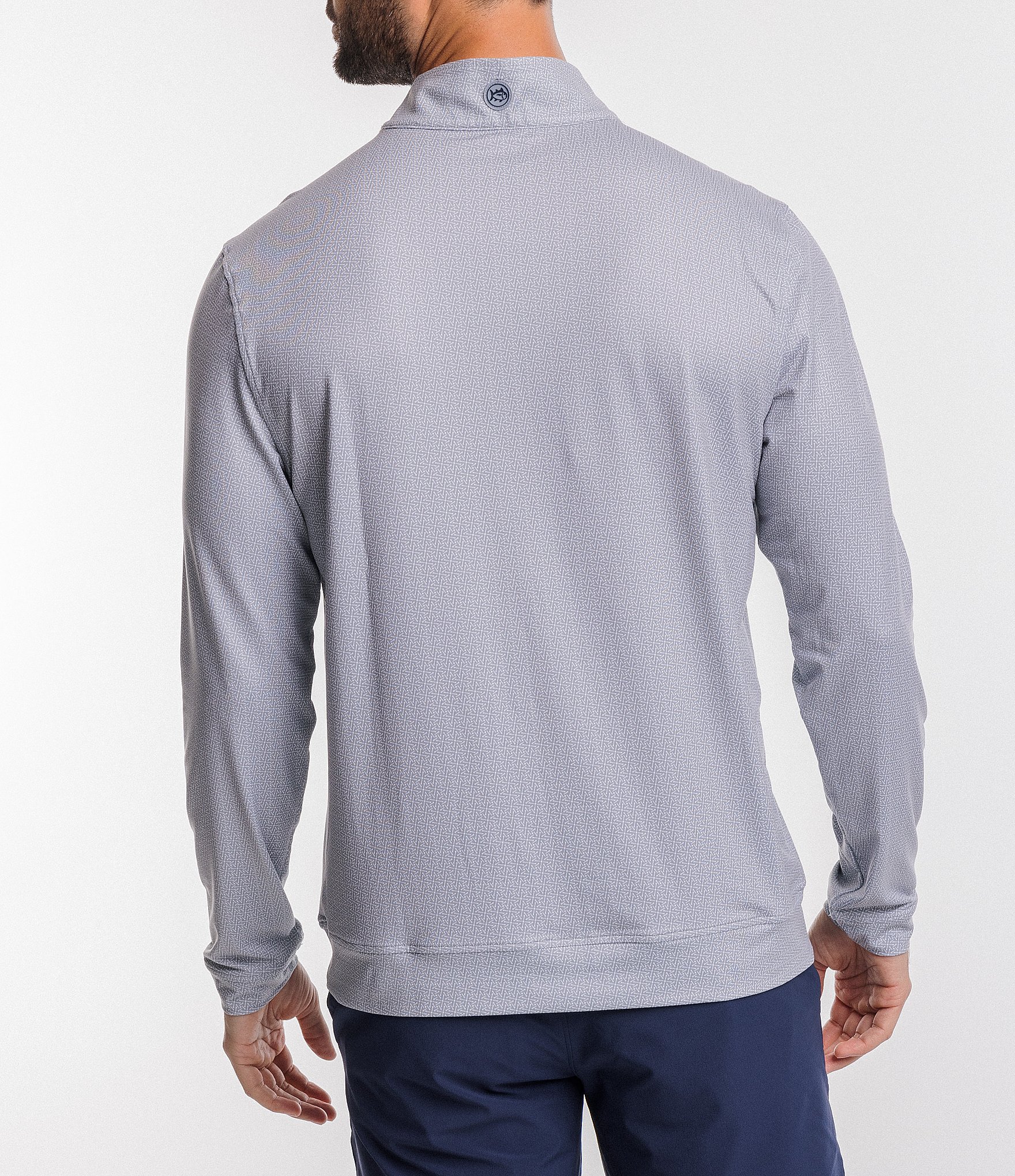 Southern Tide Pine Ridge Print Cruiser Performance Stretch Quarter-Zip Pullover