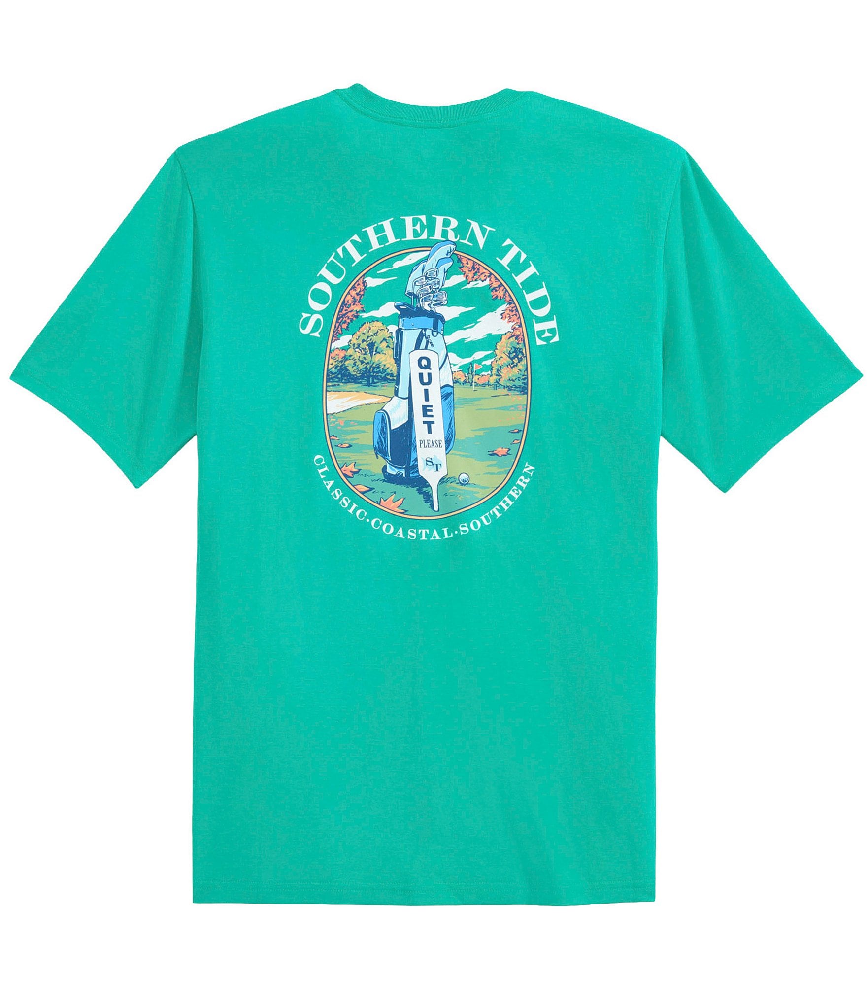Southern Tide Quiet Please Short Sleeve T-Shirt