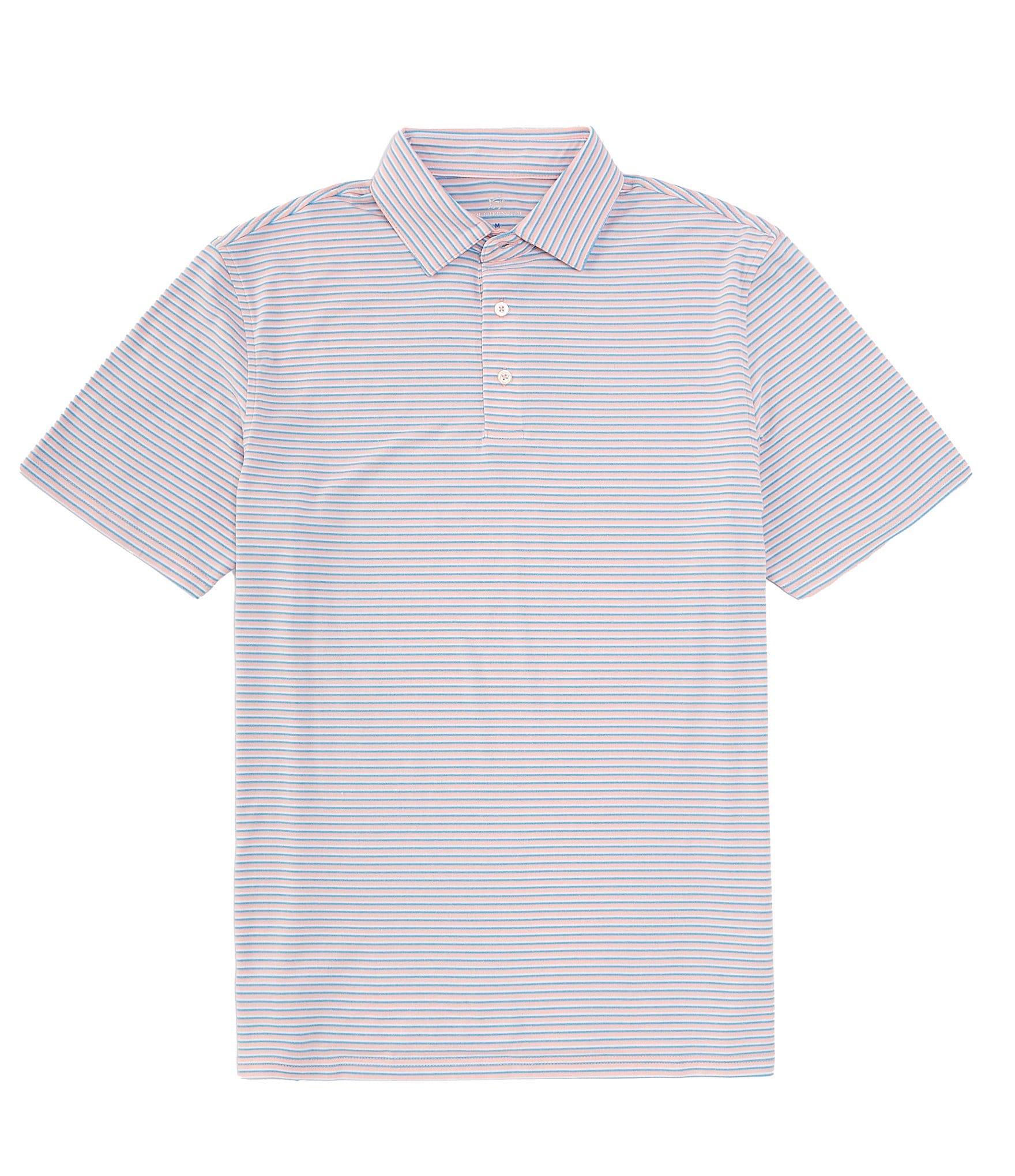 Southern Tide Ryder Heather Halls Performance Stretch Short Sleeve Polo Shirt