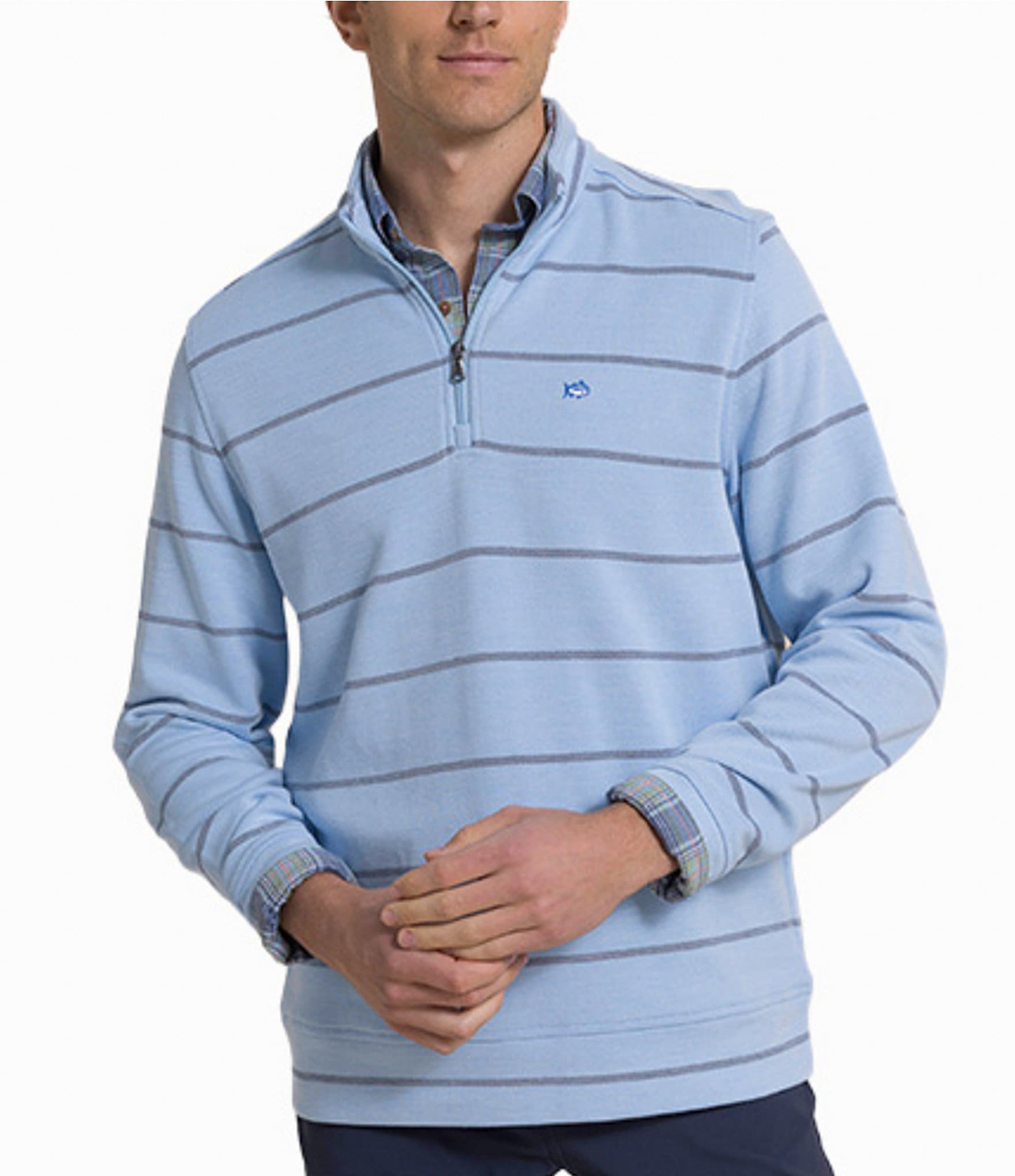 Southern Tide Sandy Cove Pique Quarter-Zip Pullover