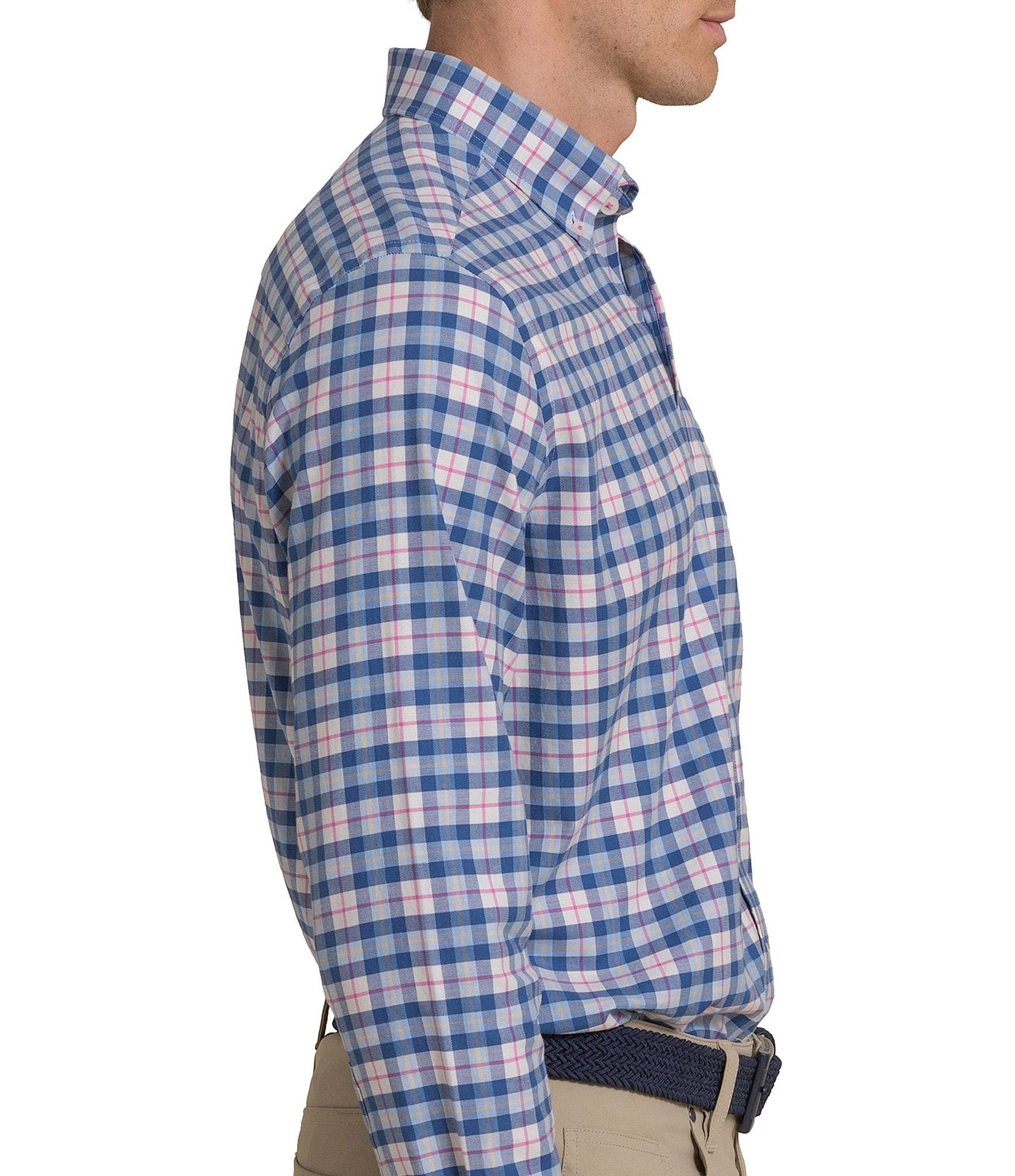 Southern Tide Skipjack Plaid Long Sleeve Woven Shirt