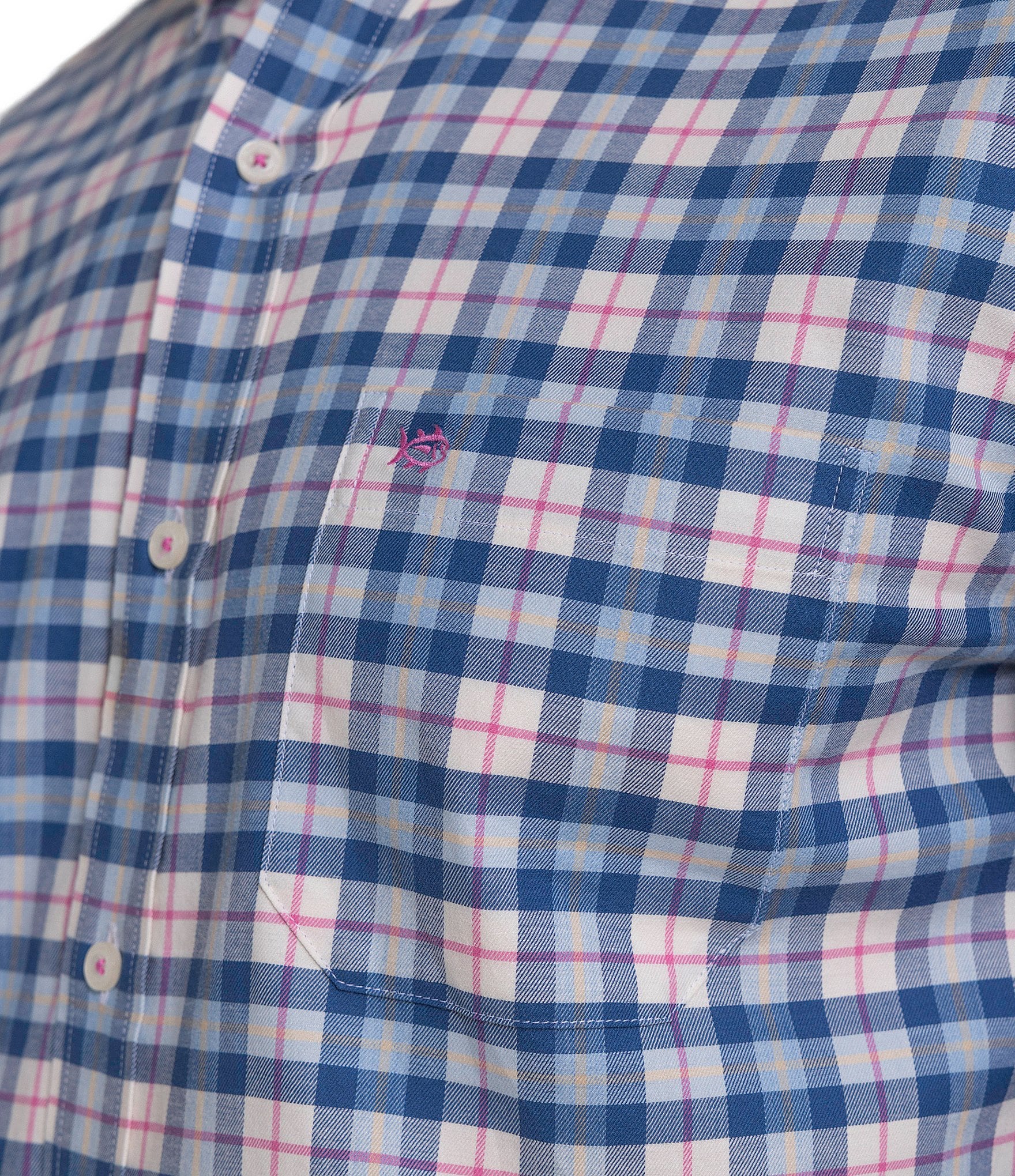 Southern Tide Skipjack Plaid Long Sleeve Woven Shirt