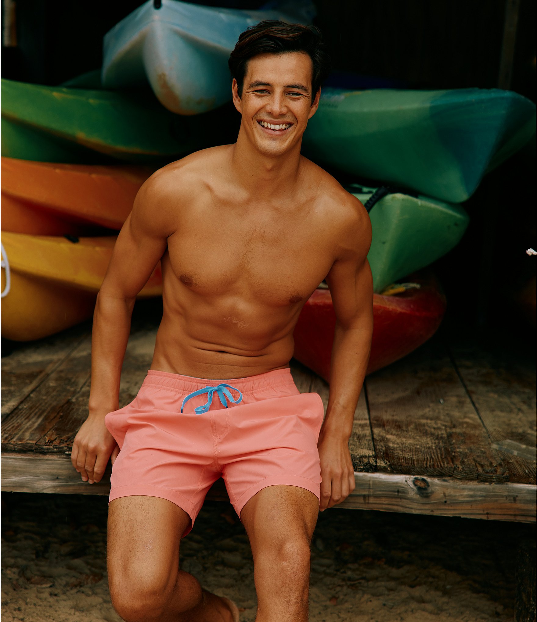 Southern Tide Solid Tonal 2.0 6#double; Inseam Swim Trunks